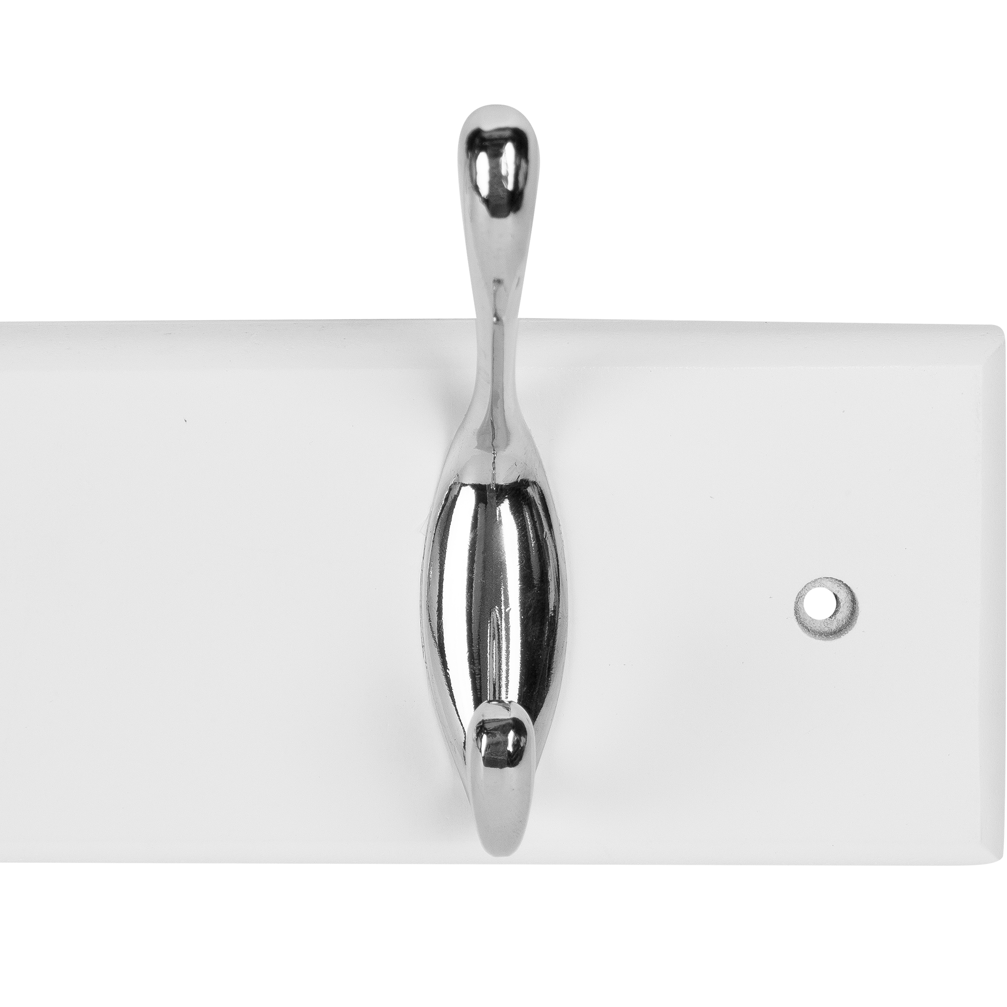Appendiabiti da avvitare  INSPIRE His in legno bianco opaco 4 ganci L 10.5 x H 54.8 cm - 6