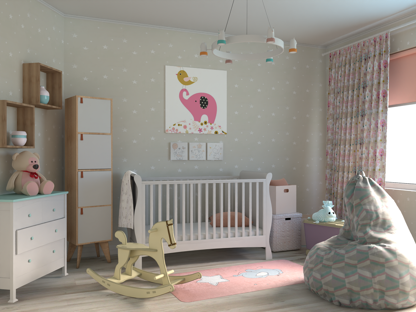 Estante cubo 4x1 carvalho 139,3x36x31,7 cm Spaceo Kub - 19