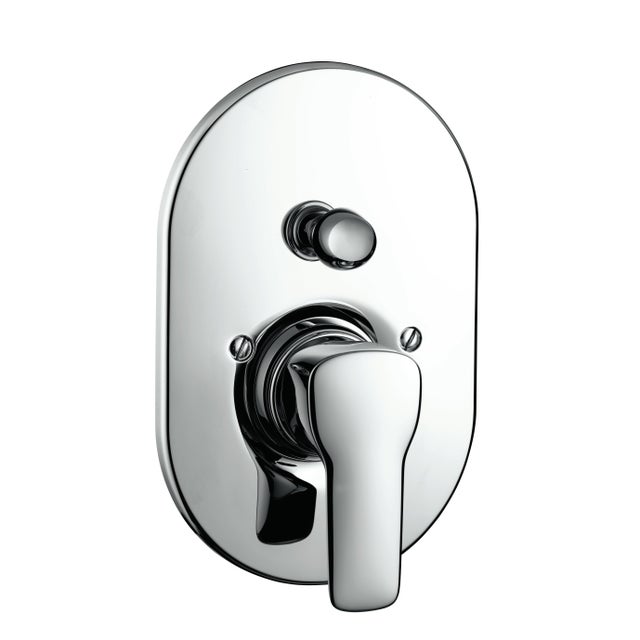Rubinetto per doccia getto laminare cristallino My Sport argento lucido HANSGROHE