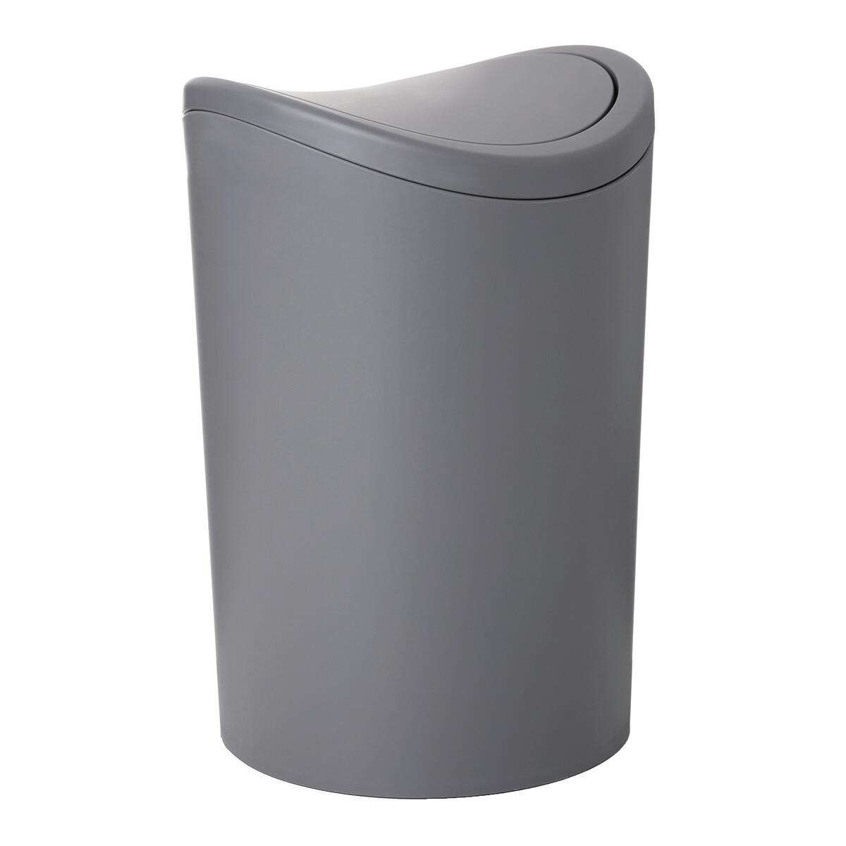 Cestino da bagno a dondolo TATAY Grigio antracite 6 L in polipropilene - 4