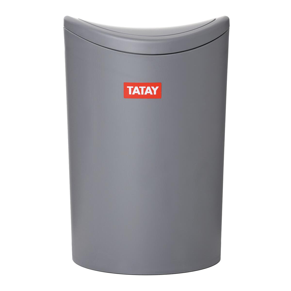 Cestino da bagno a dondolo TATAY Grigio antracite 6 L in polipropilene - 3