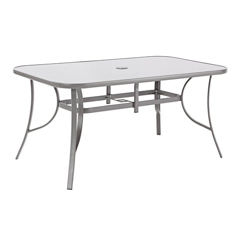 Τραπέζι Alma Fix design από μέταλλο σε χρώμα γκρι Μ150xΠ90xΥ71cm