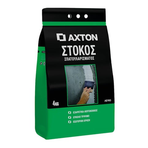 Στόκος σπατουλαρίσματος AXTON σε λευκό χρώμα