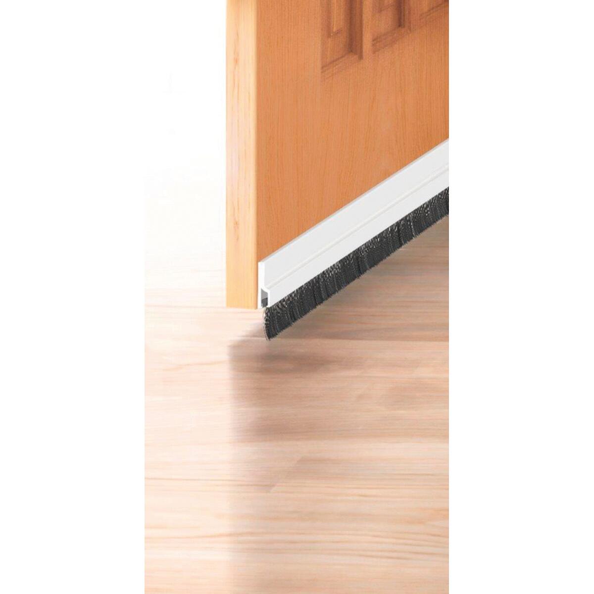 Burlete de puerta interior AXTON adhesivo en color blanco, 20 mm de espesor x 4.5 cm de altura x 100 cm de longitud. Perfil junta plano. Recortable. Tipo de instalación encolado. - 5