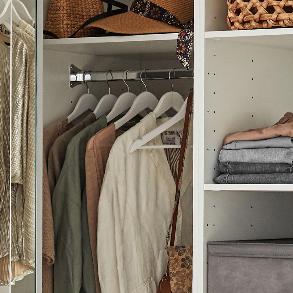 Pack 4 cabides madeira branco SPACEO - 18