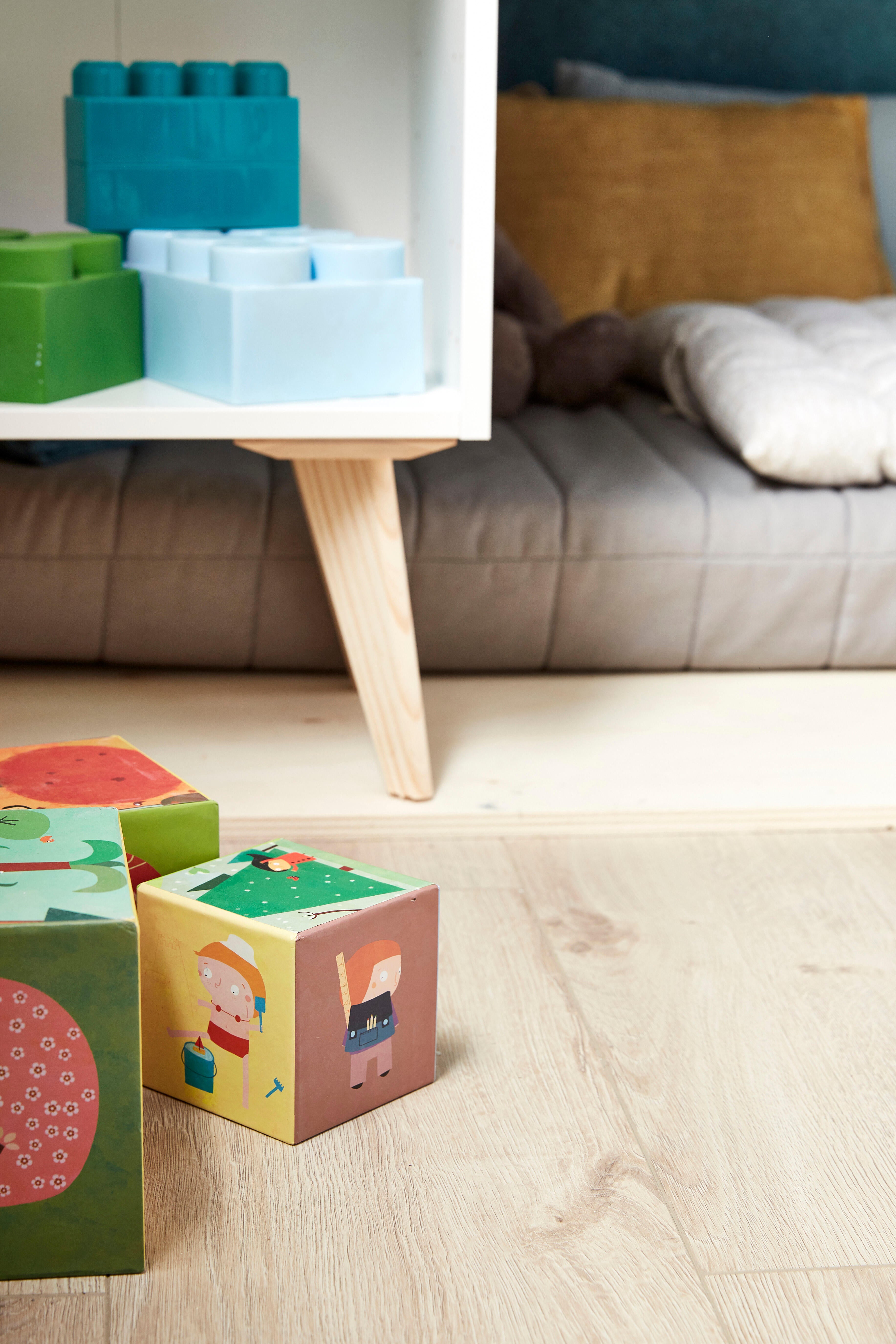 Pack 4 pés para estante SPACEO KUB 21CM NATURAL - 21