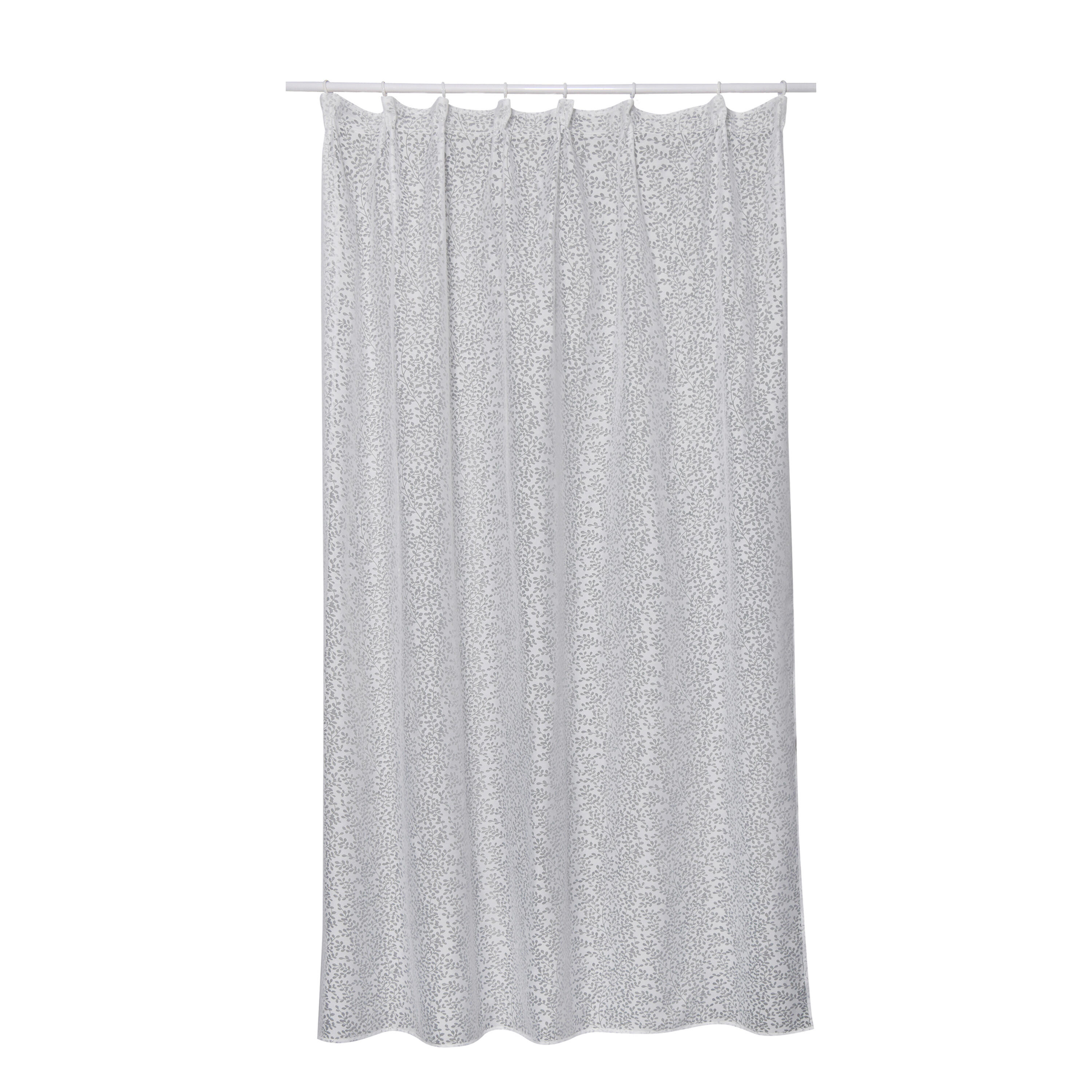 Visillo cinta fruncida, trabillas Osaki viscosa planta blanco INSPIRE de 200x280cm. Incluye cinta termoadhesiva - 8