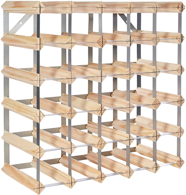 Portabottiglie 30 posti da 75 bottiglie in alluminio multicolore L 52.3 x H 52.3 x Sp 22.3 cm