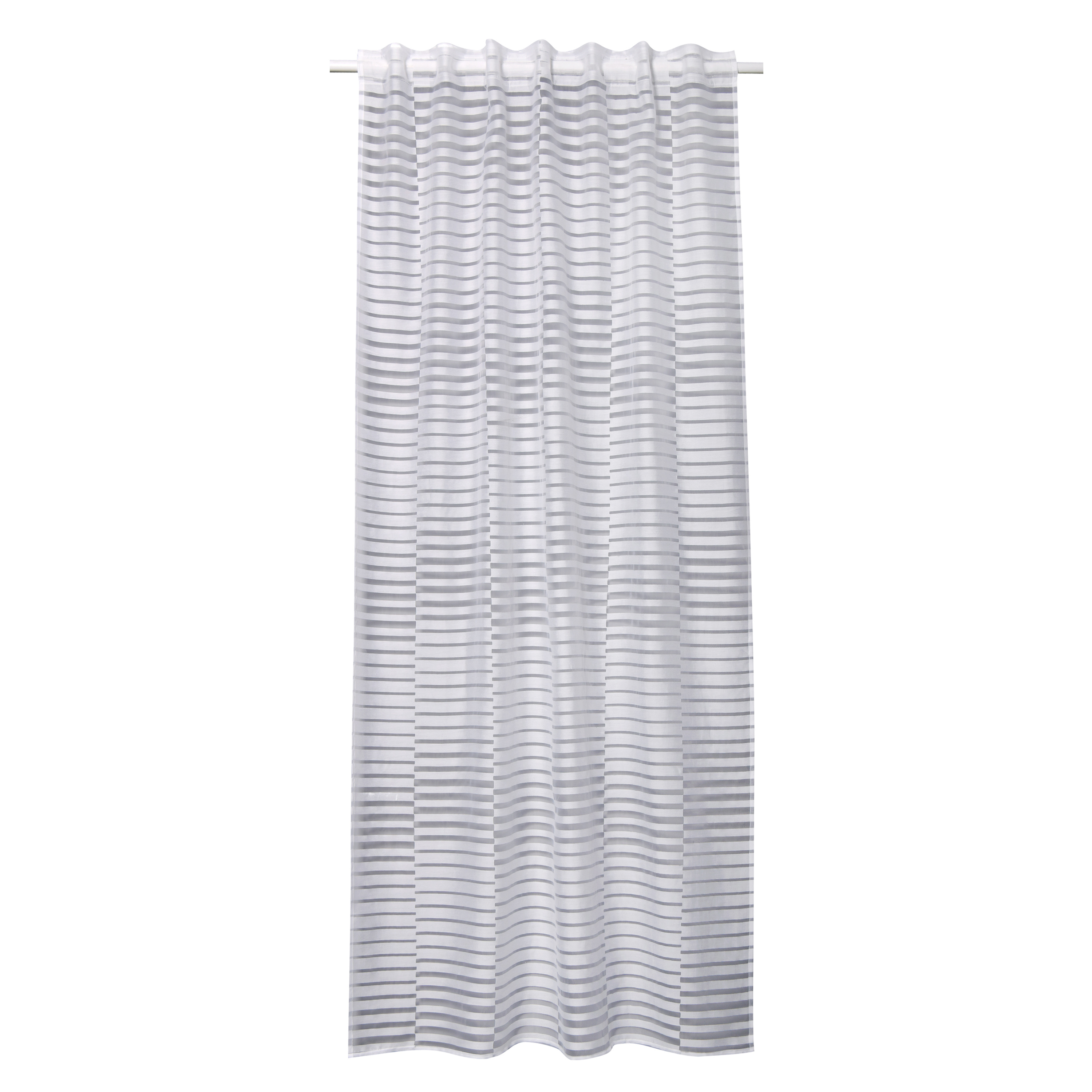 Tenda Lenael bianco, fettuccia e passanti nascosti 140x280 cm INSPIRE - 4