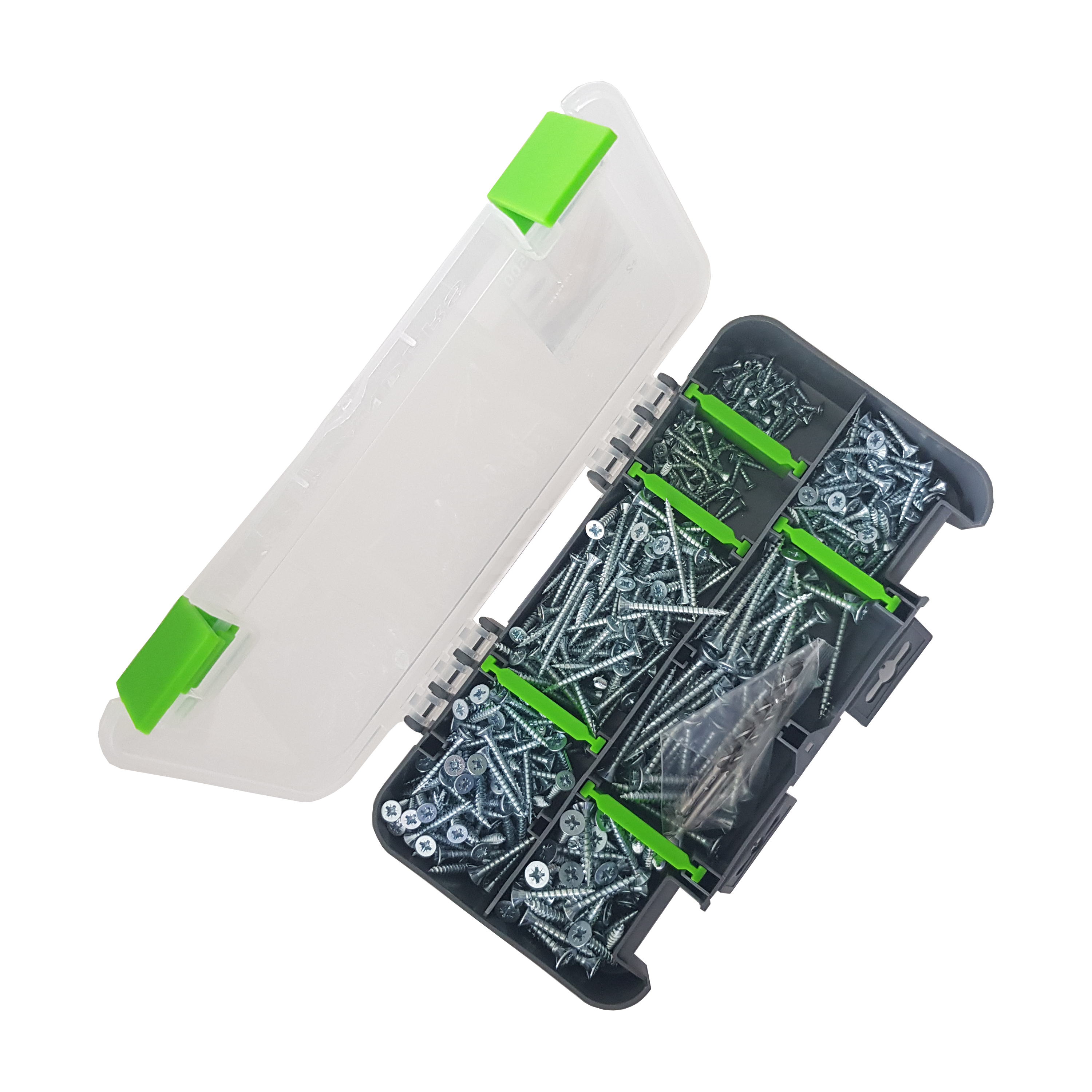 Lot de 500 vis argent V51 STANDERS L. multiples pozidriv tête fraisée - 2