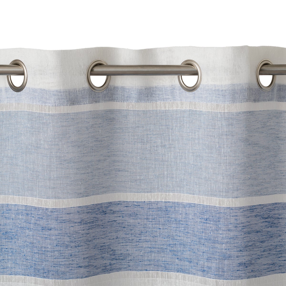 Tenda Sandra azzurro, occhiello 140x280 cm - 4