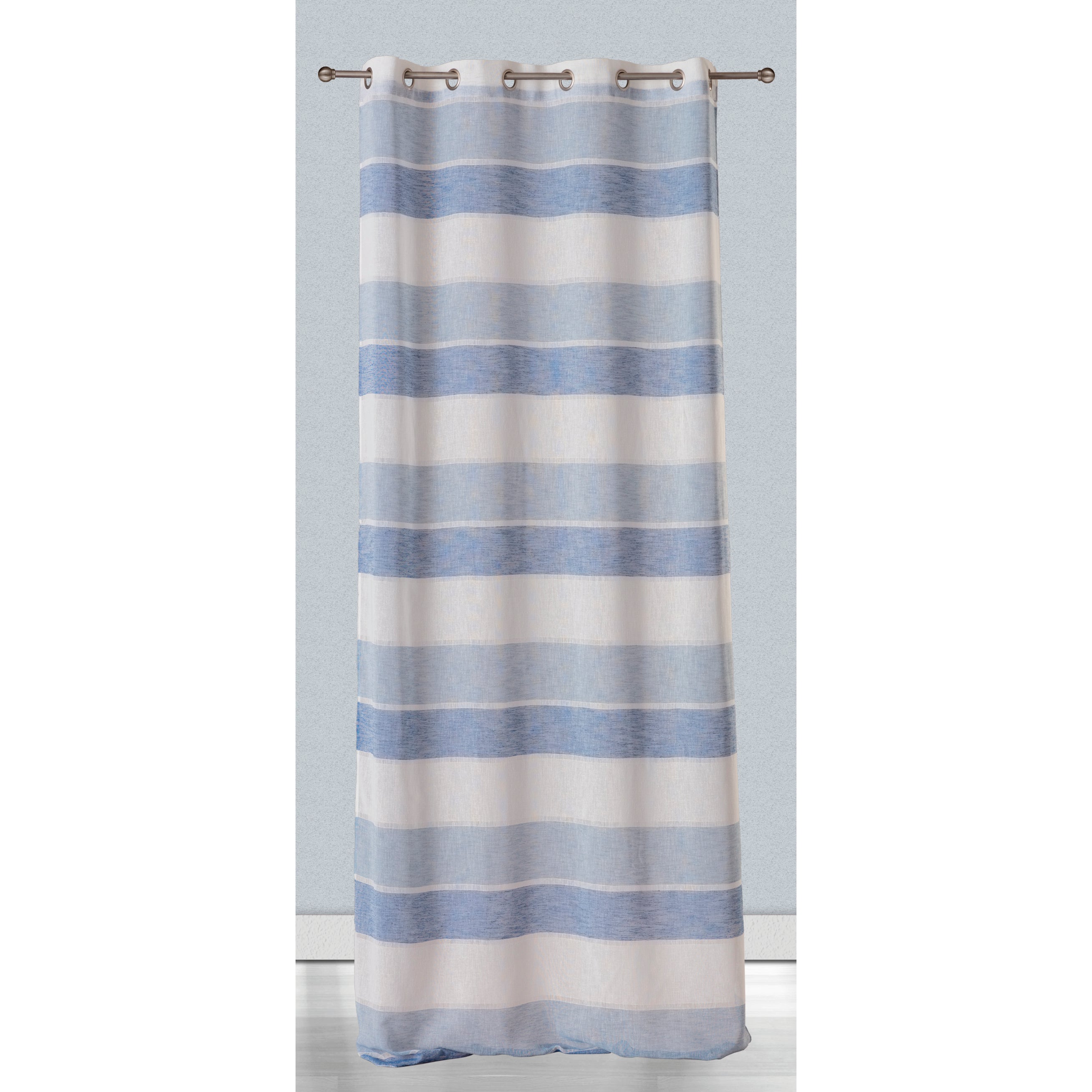 Tenda Sandra azzurro, occhiello 140x280 cm - 2