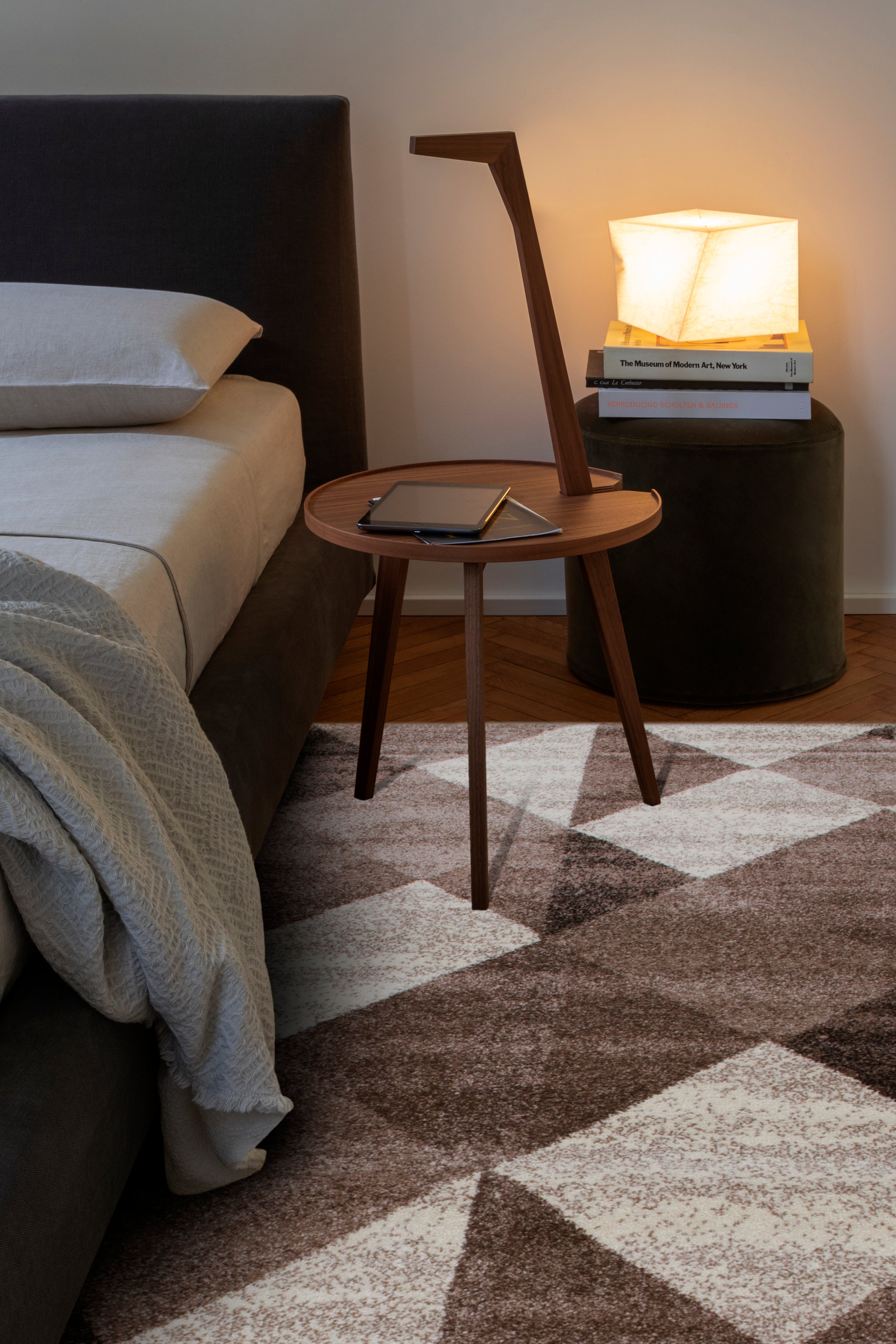 Tappeto Soave Soft reverse geometrico beige e marrone, L 230 x L 160 cm - 2