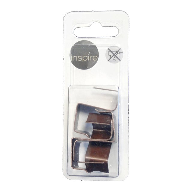 Staffa 20mm in ferro bronzo satinato, 4 pezzi