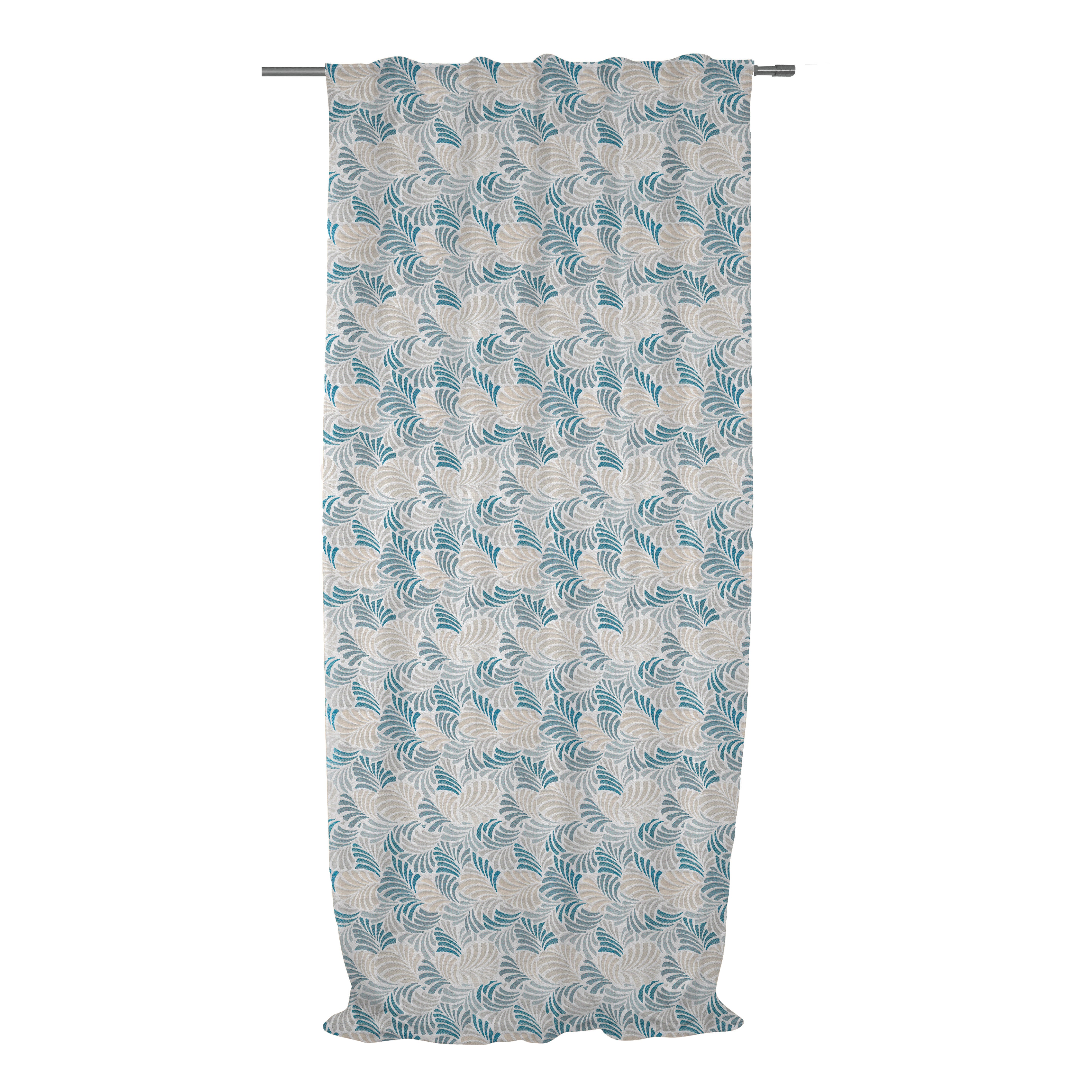 Tenda Janis blu, fettuccia 140x300 cm - 3