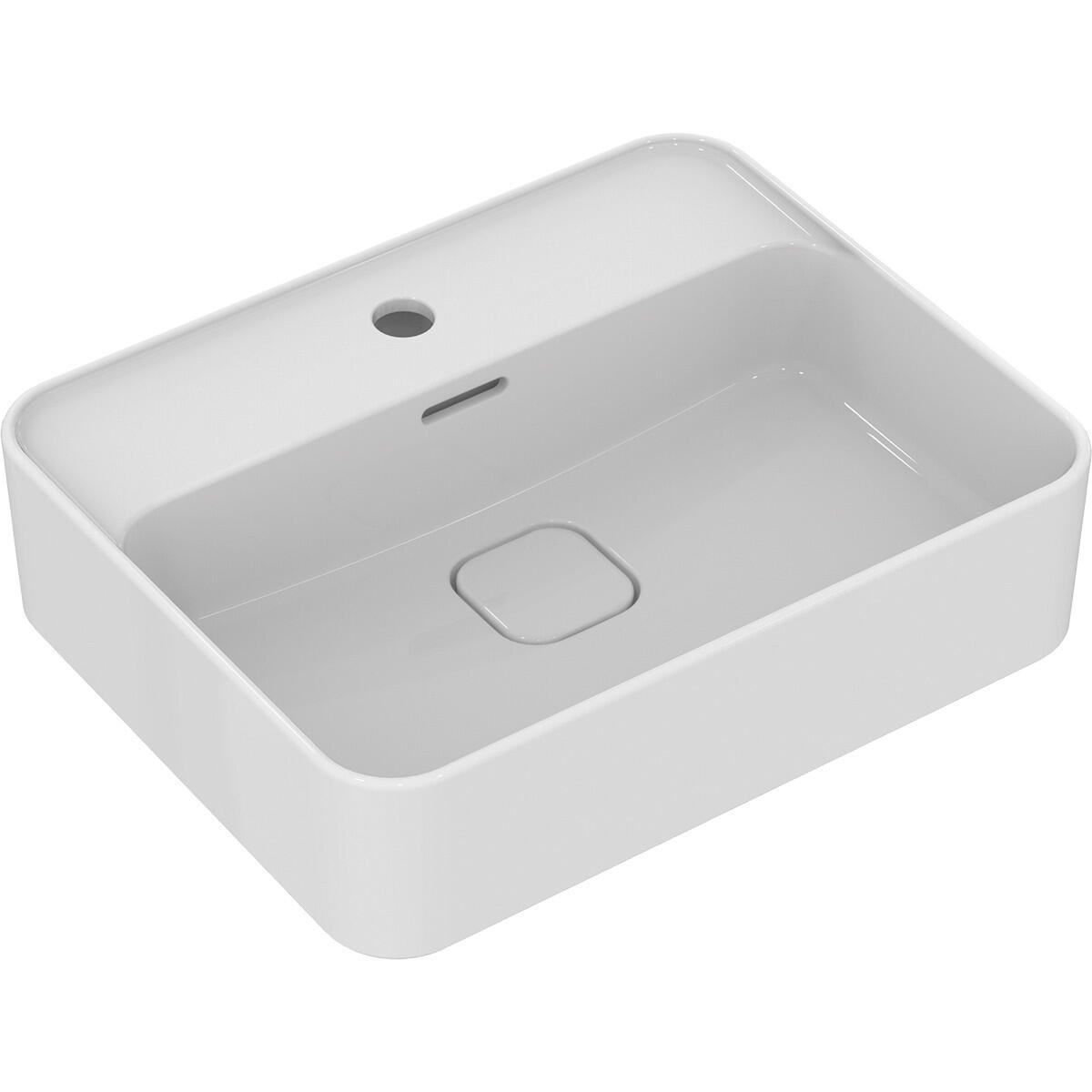 Lavabo da appoggio IDEAL STANDARD rettangolare in ceramica L 50 x H 17.5 x P 40 cm bianco lucido piletta non inclusa - 5