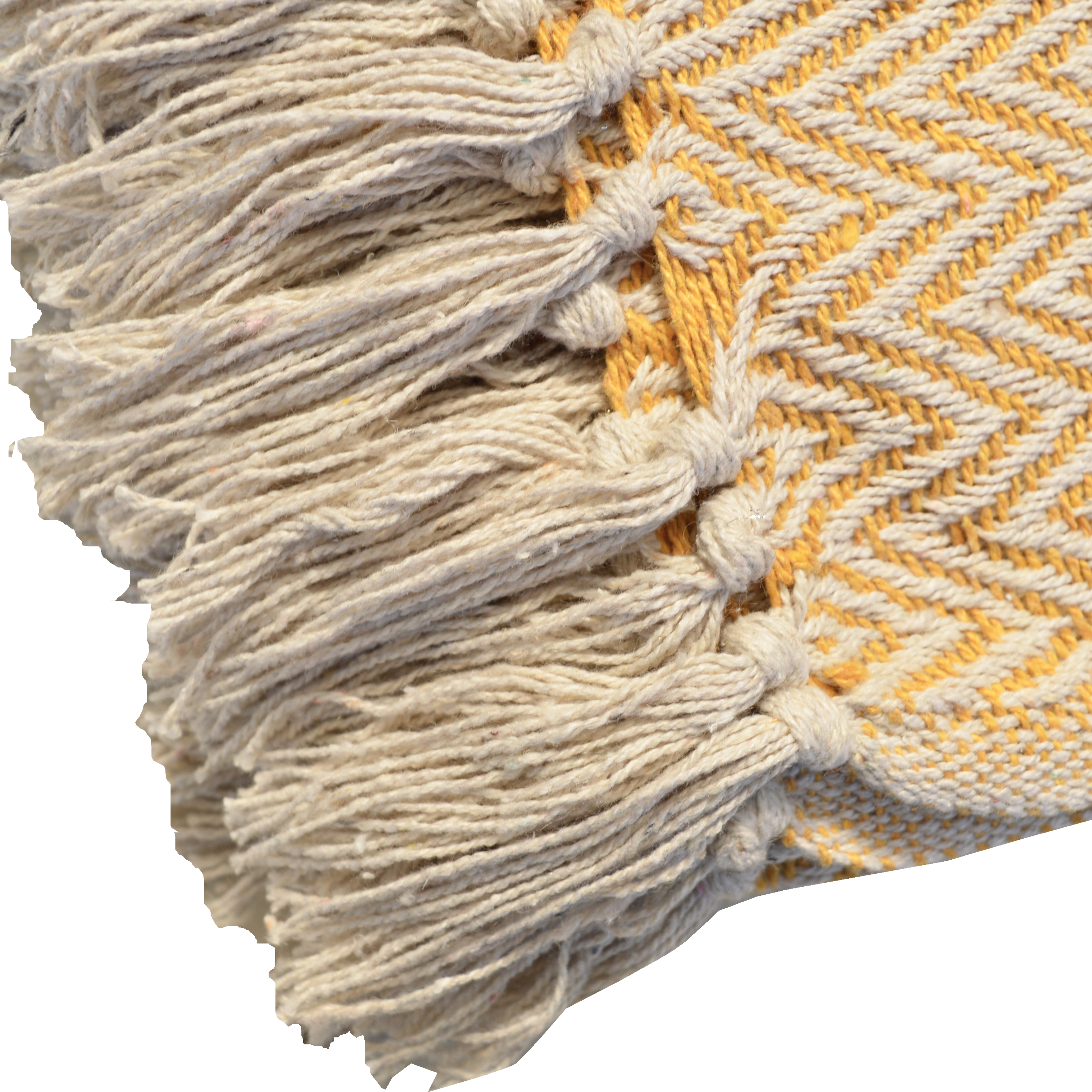 Plaid Aubin, jaune l.130 x L.180 cm - 8