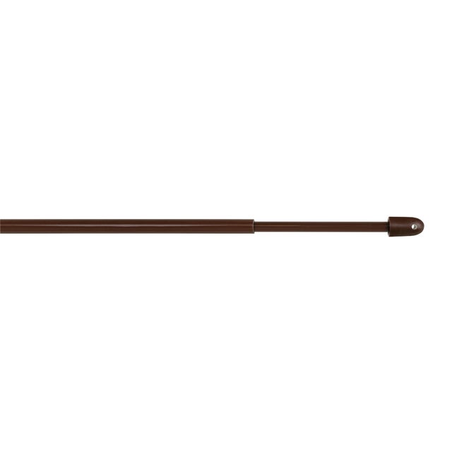 Kit bastone per tendina a vetro estensibile da 30 a 50 cm Berlino in ferro verniciato marrone Ø 8 mm INSPIRE