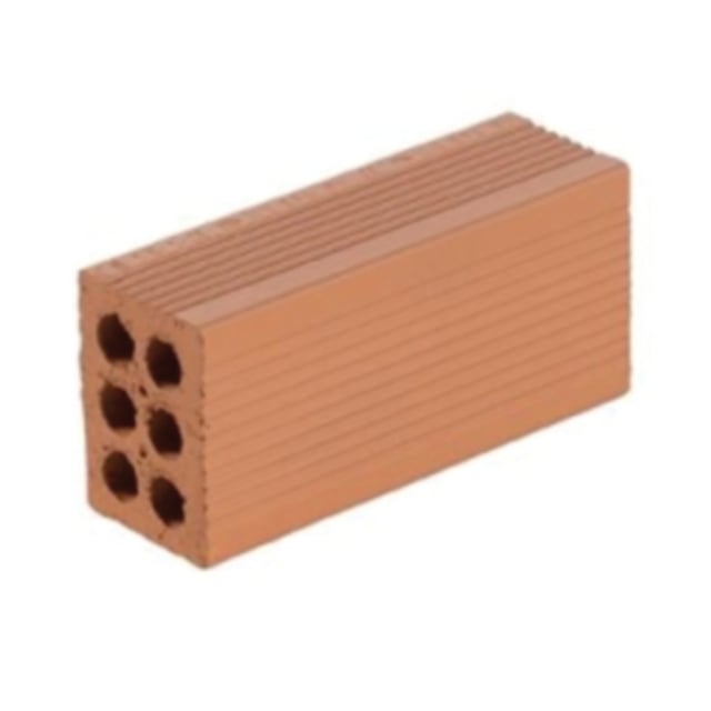 Blocco cemento Semipieno 6 fori 7x11x24 con 6 fori L 24 x L 7 x H 11 cm