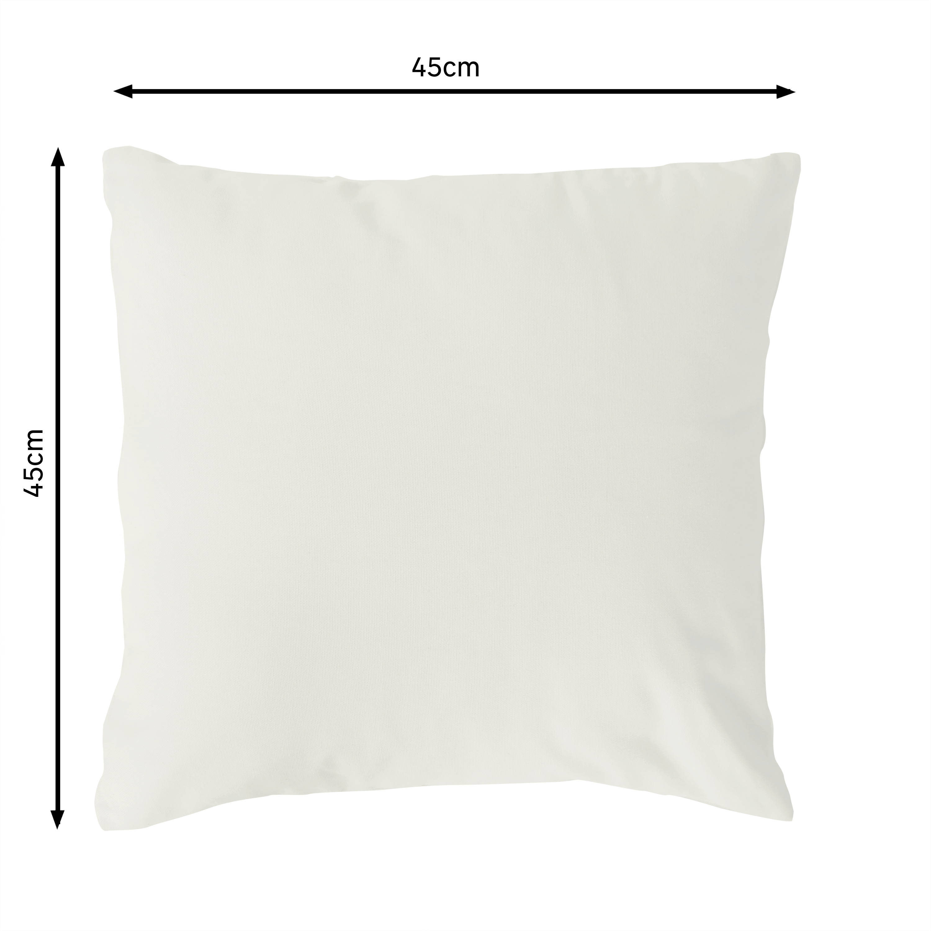 Cojín decorativo  INSPIRE Sunny algodón marfil 45x45cm - 2