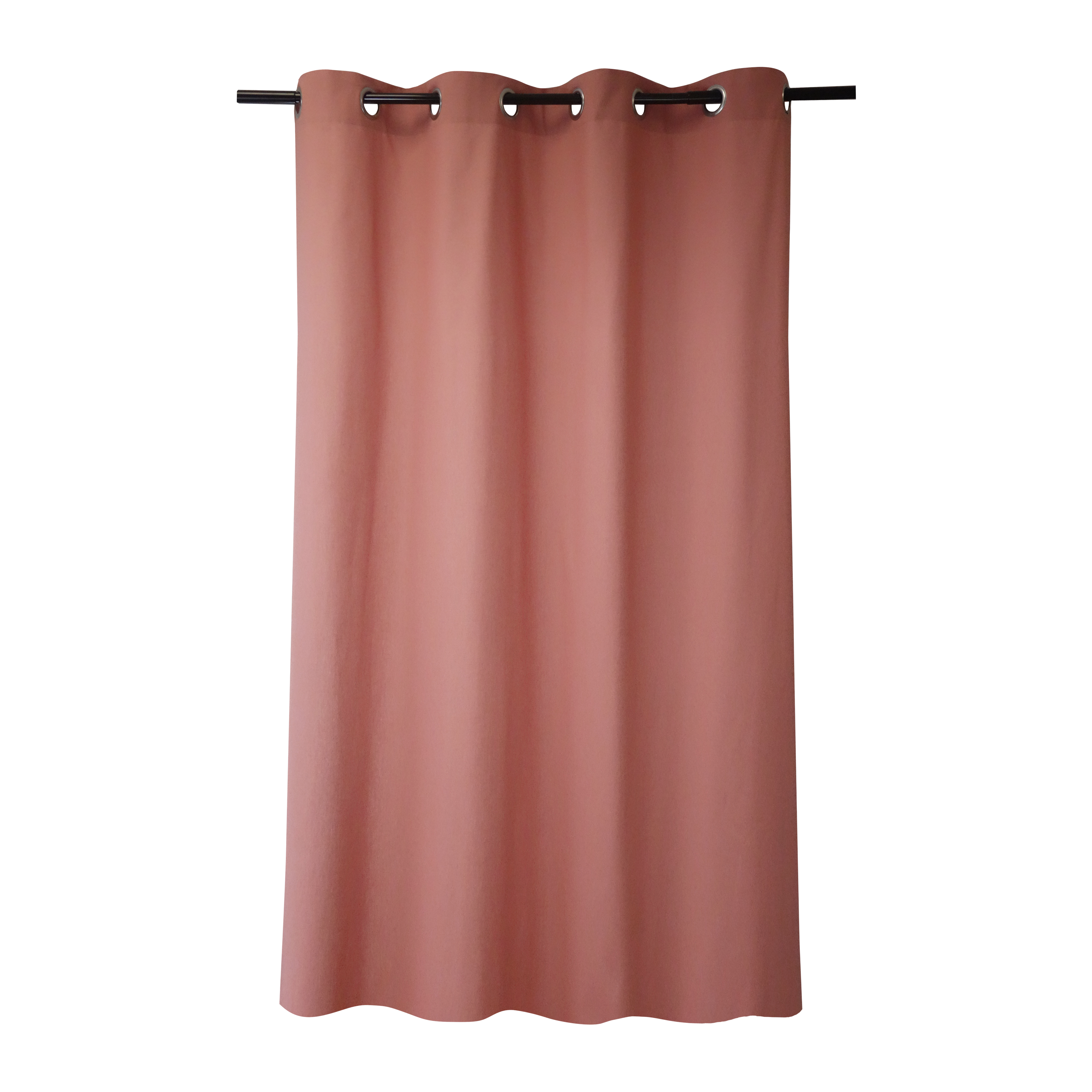 Rideau tamisant, Sunny, coton, rose H.280 x l.140 cm INSPIRE - 7