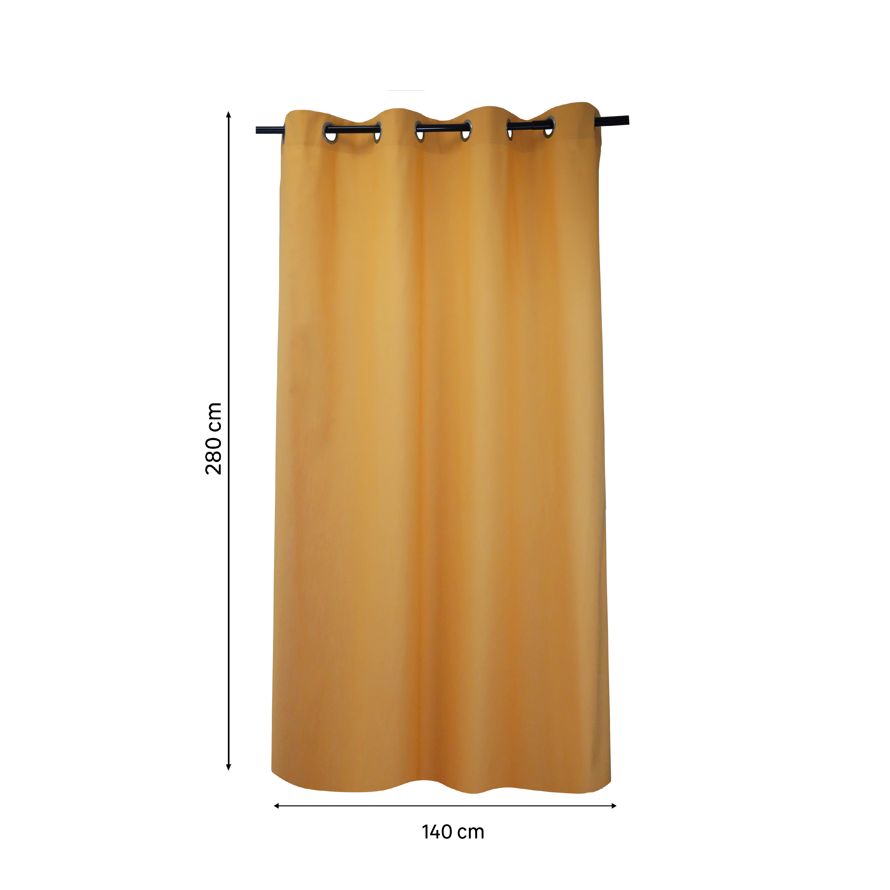 Tenda INSPIRE Sunny giallo, occhiello 140x280 cm - 18