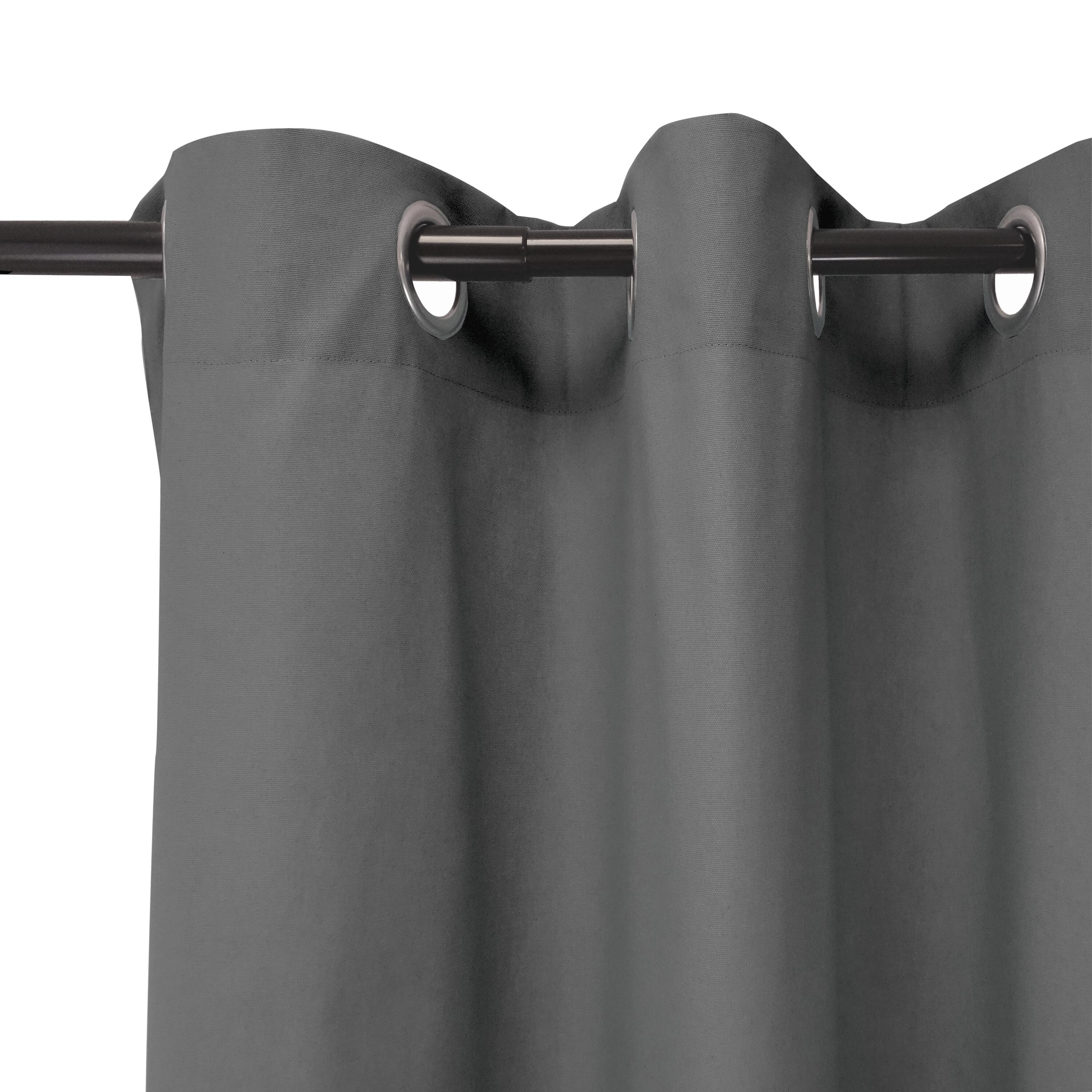 Cortina ollaos sunny algodón inspire liso gris moon de 140x280cm
