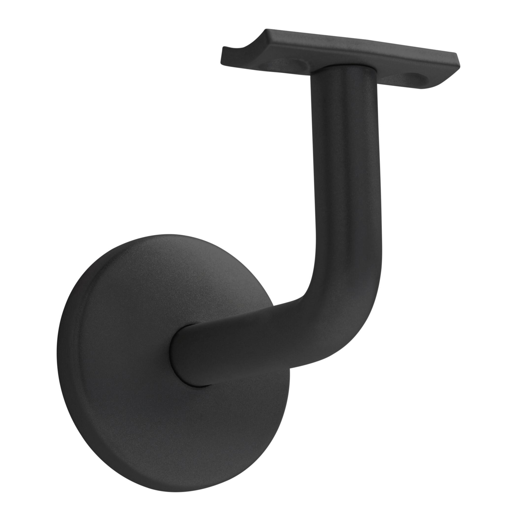 Soporte De Pasamanos Negro Antiguo De Hierro Forjado – Toque Rústico Y Resistente (Ironmongery World)