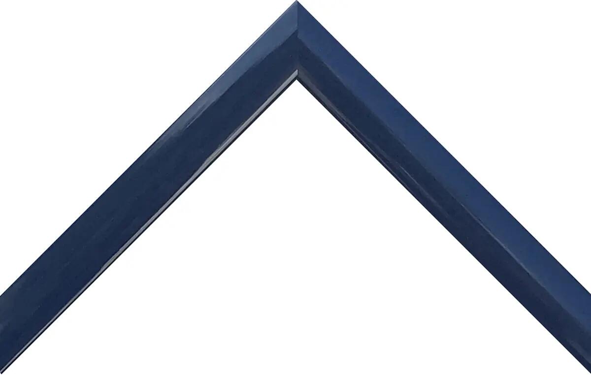 Cornice18x24 cm in legno blu lucido per foto INSPIRE Bomber - 2