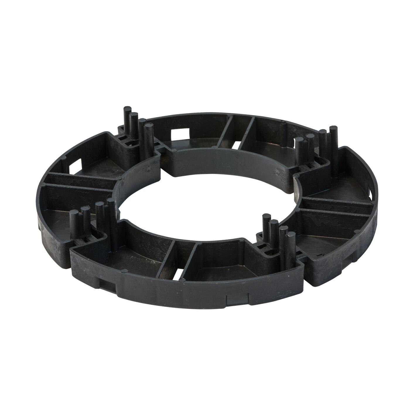 Supporto 25/28mm Elegance in metallo nickel satinato, 2 pezzi | Leroy