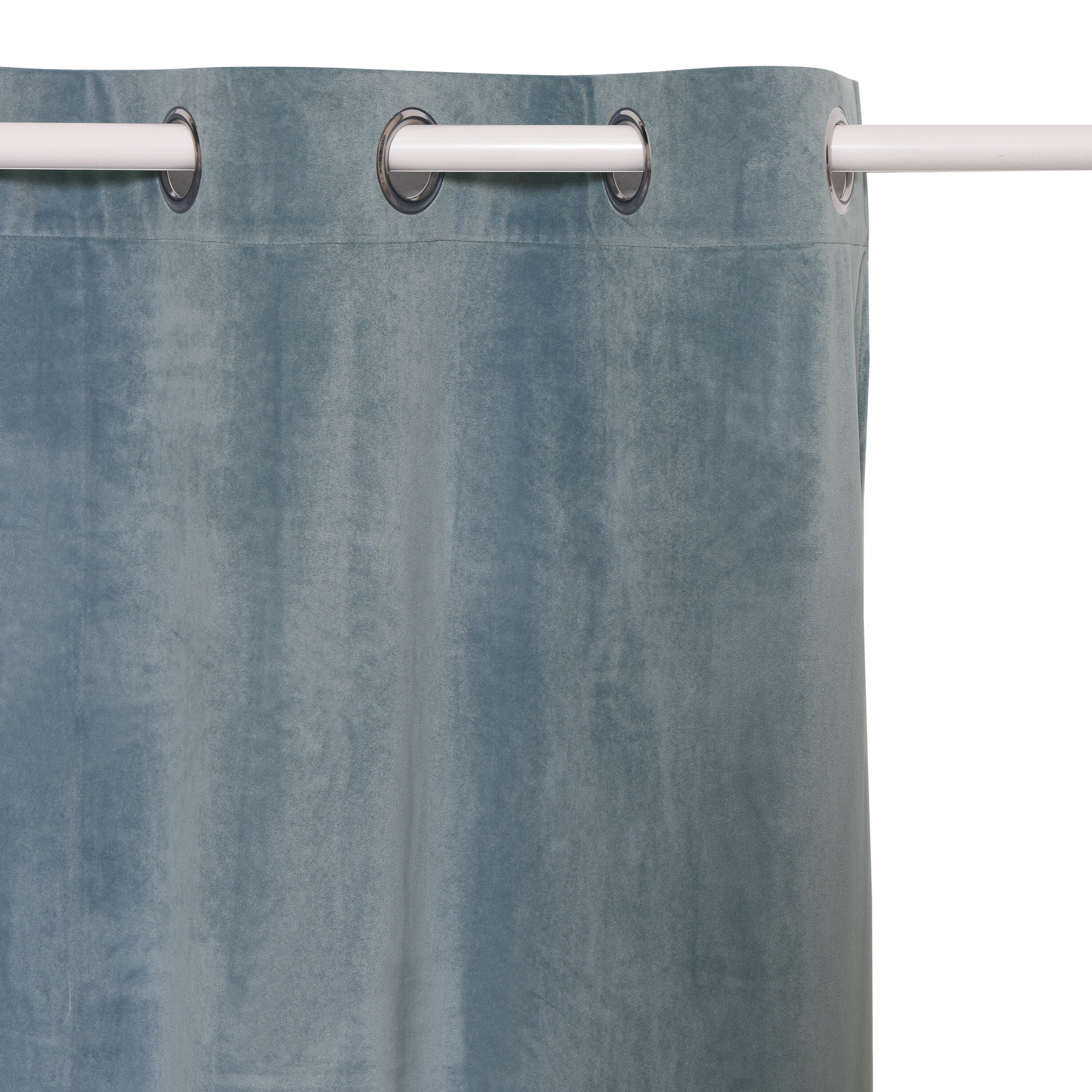Zasłona welurowa Dubbo niebieska 140 x 280 cm na przelotkach Inspire - 10