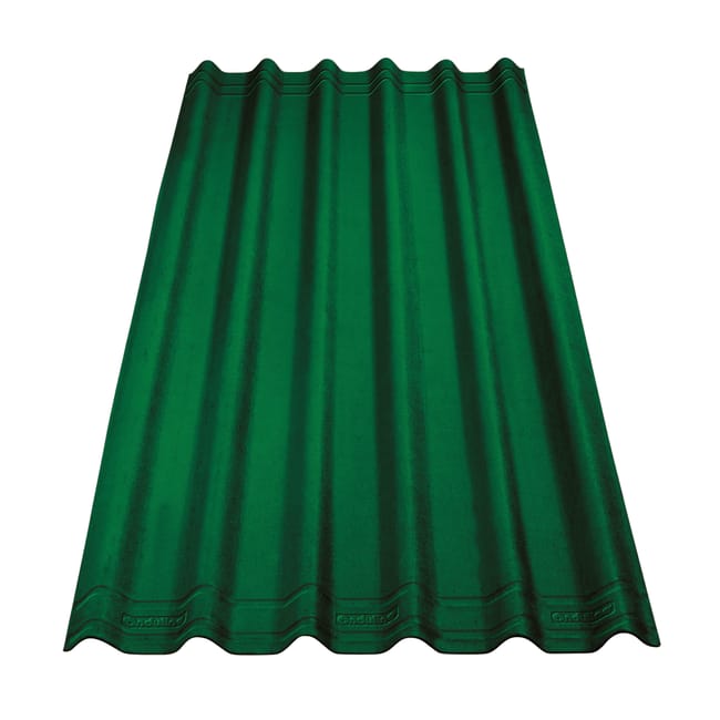 Leroymerlin Lastra per tetto da esterno Easyfix ondulata ONDULINE fibrobituminosa L 200 x L 81 cm Sp 2.6 mm verde intense