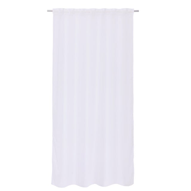 Cortinado fita e/ou presilha Polyone 140x280cm branco Inspire