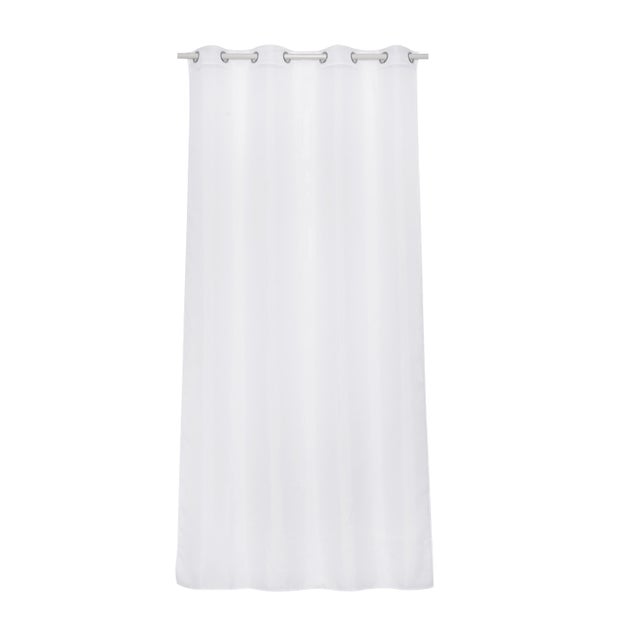 Cortinado ilhós Polyone 140x280cm branco 0 Inspire