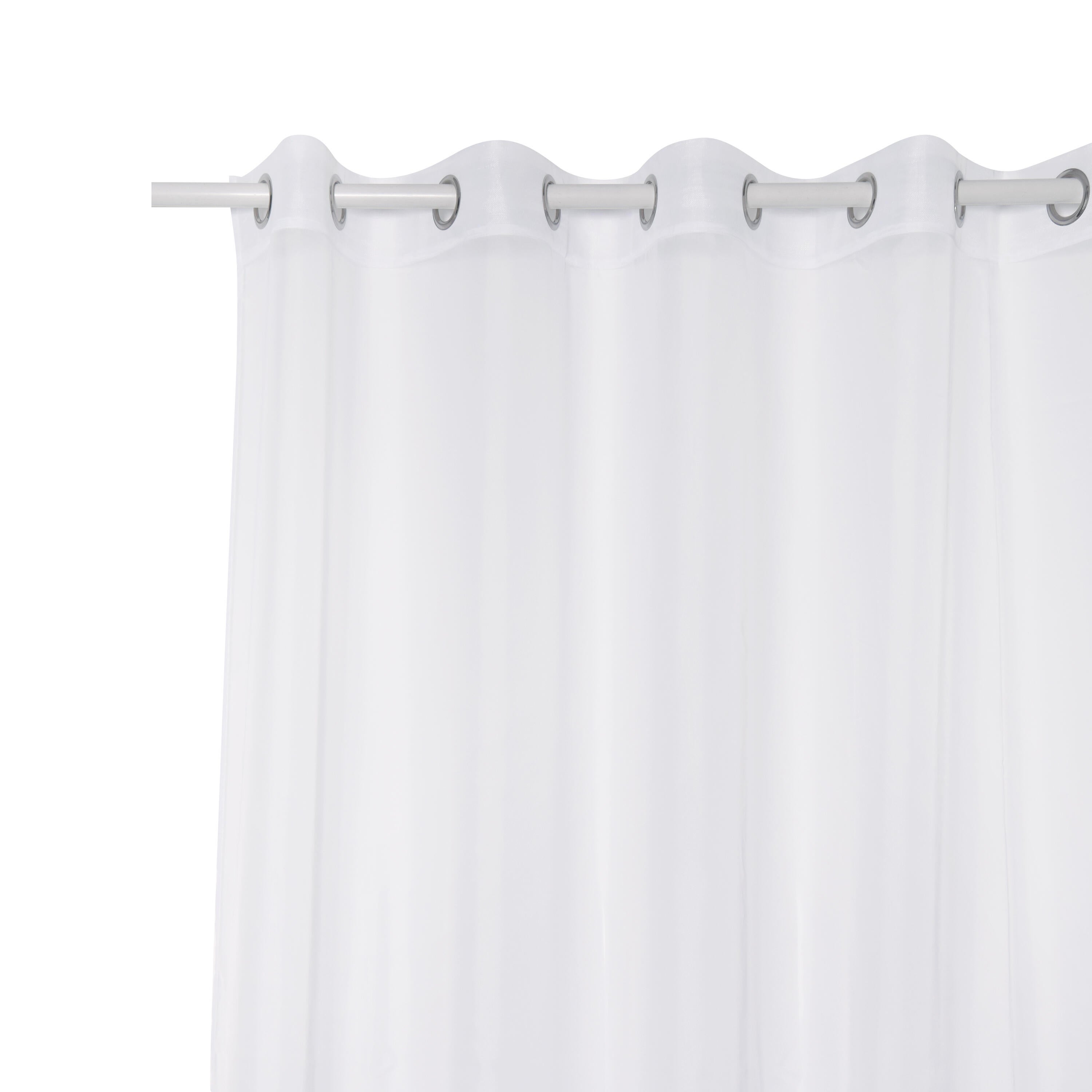 Visillo ollaos polyone inspire liso blanco de 140x280cm