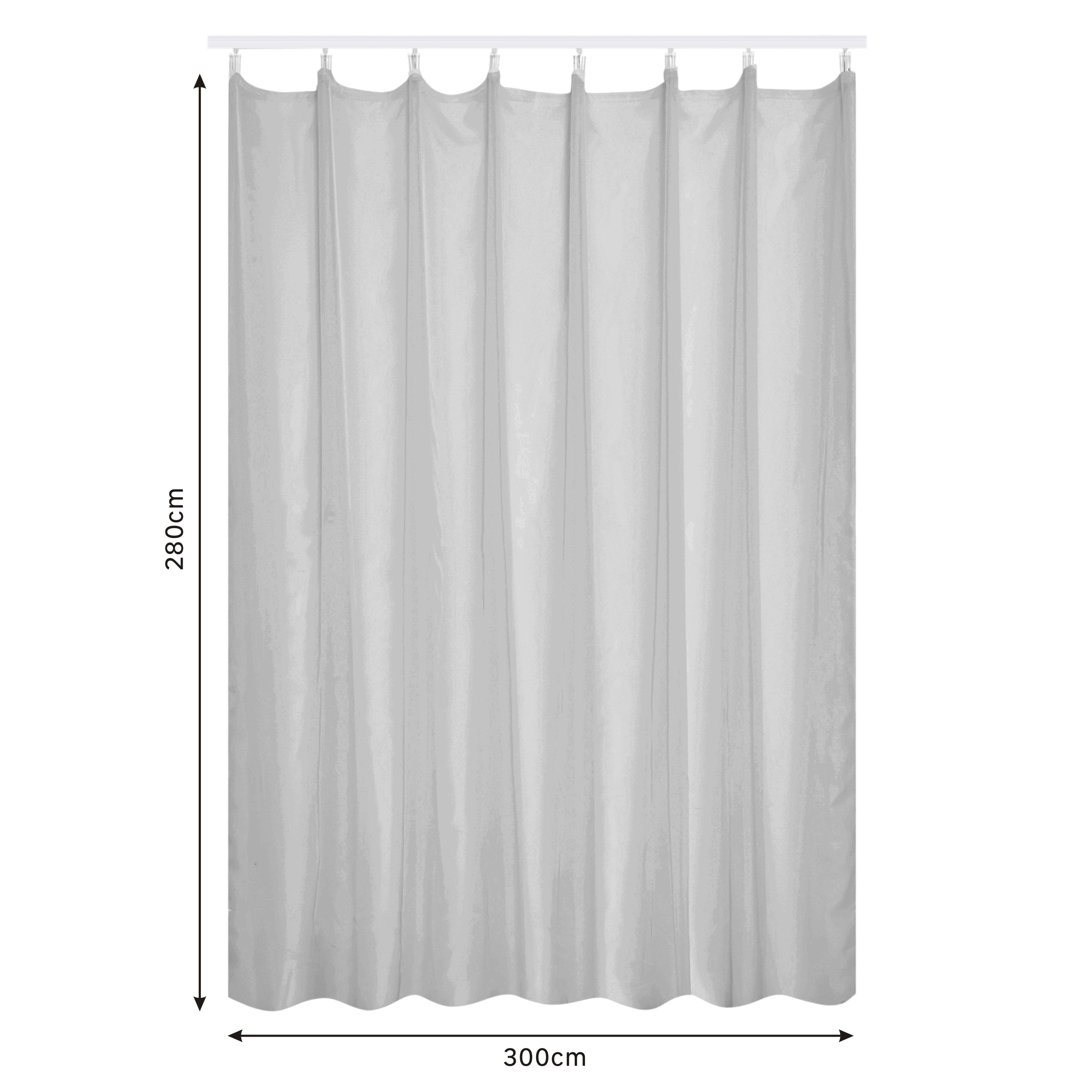 Firana Polyone granit jasnoszara 300 x 280 cm na taśmie INSPIRE - 4