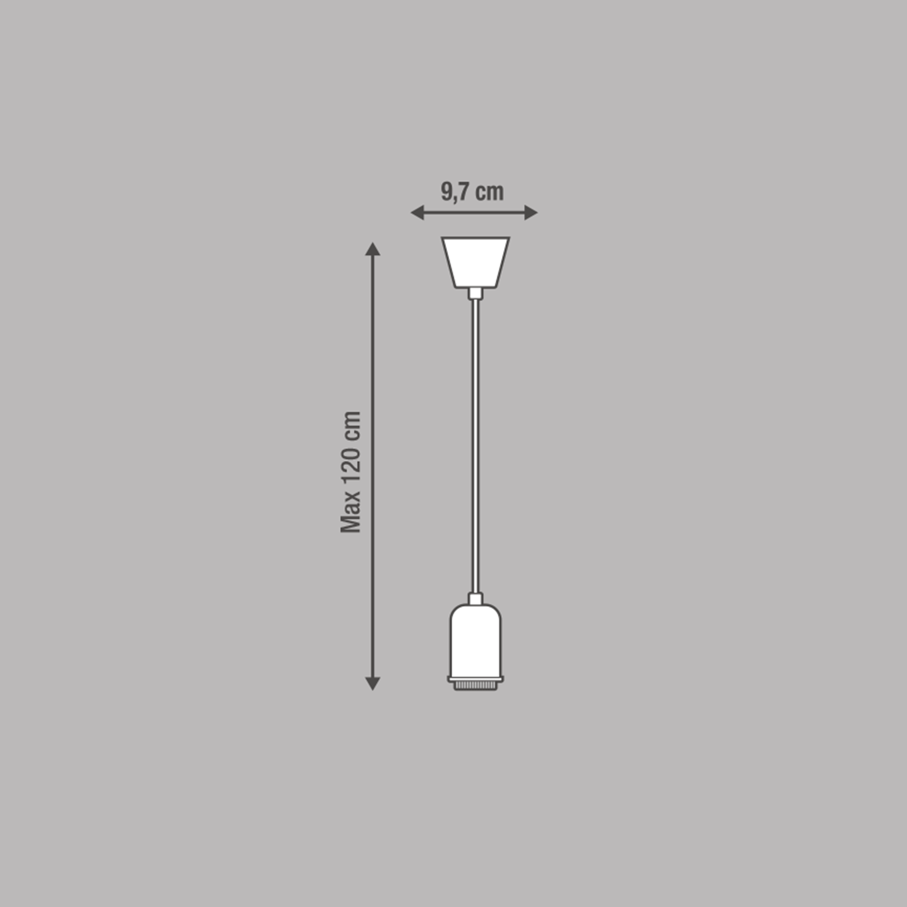 Suspension composable Coloma E27 INSPIRE, silicone vert - 7