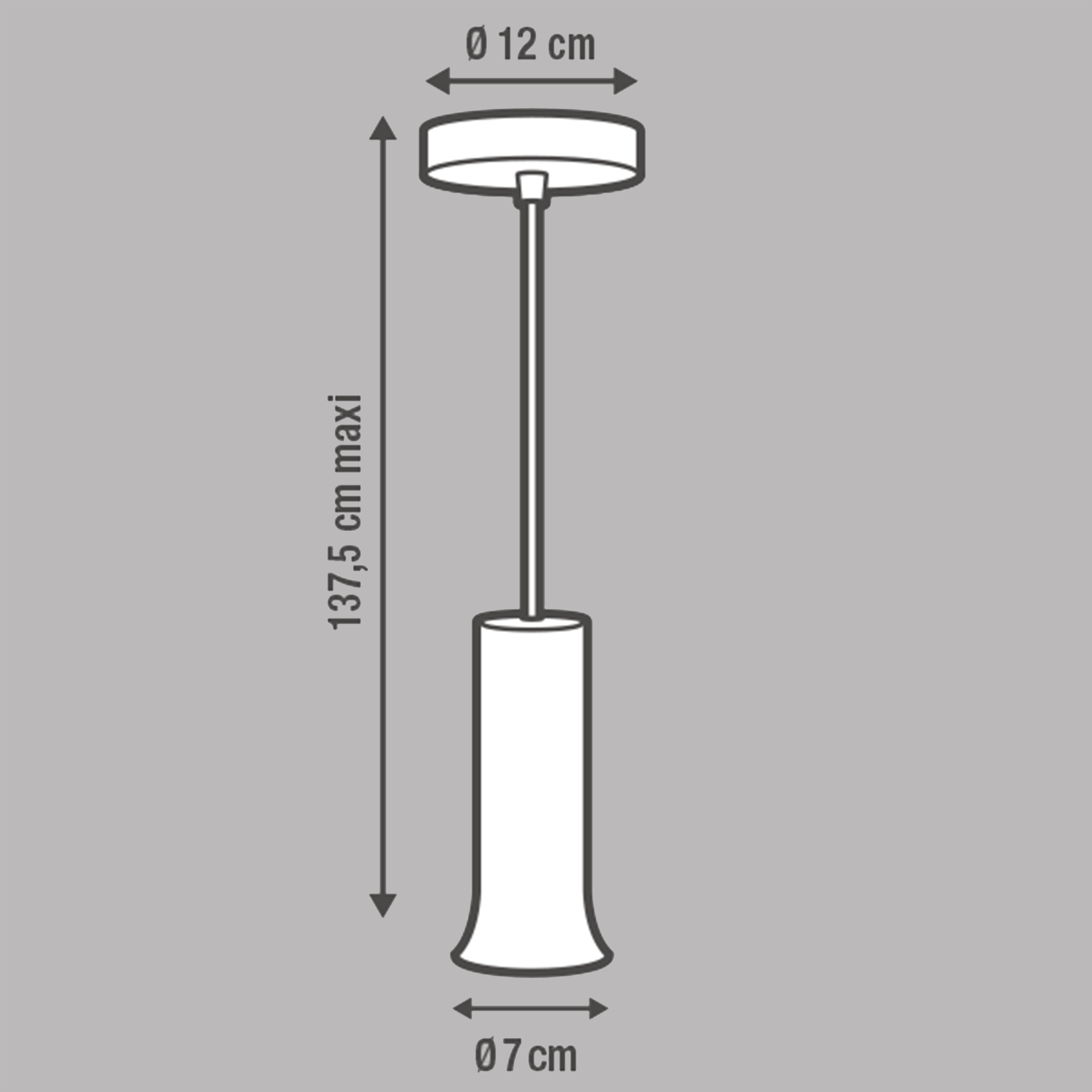 Lampa wisząca Hoki biała E27 Inspire - 10