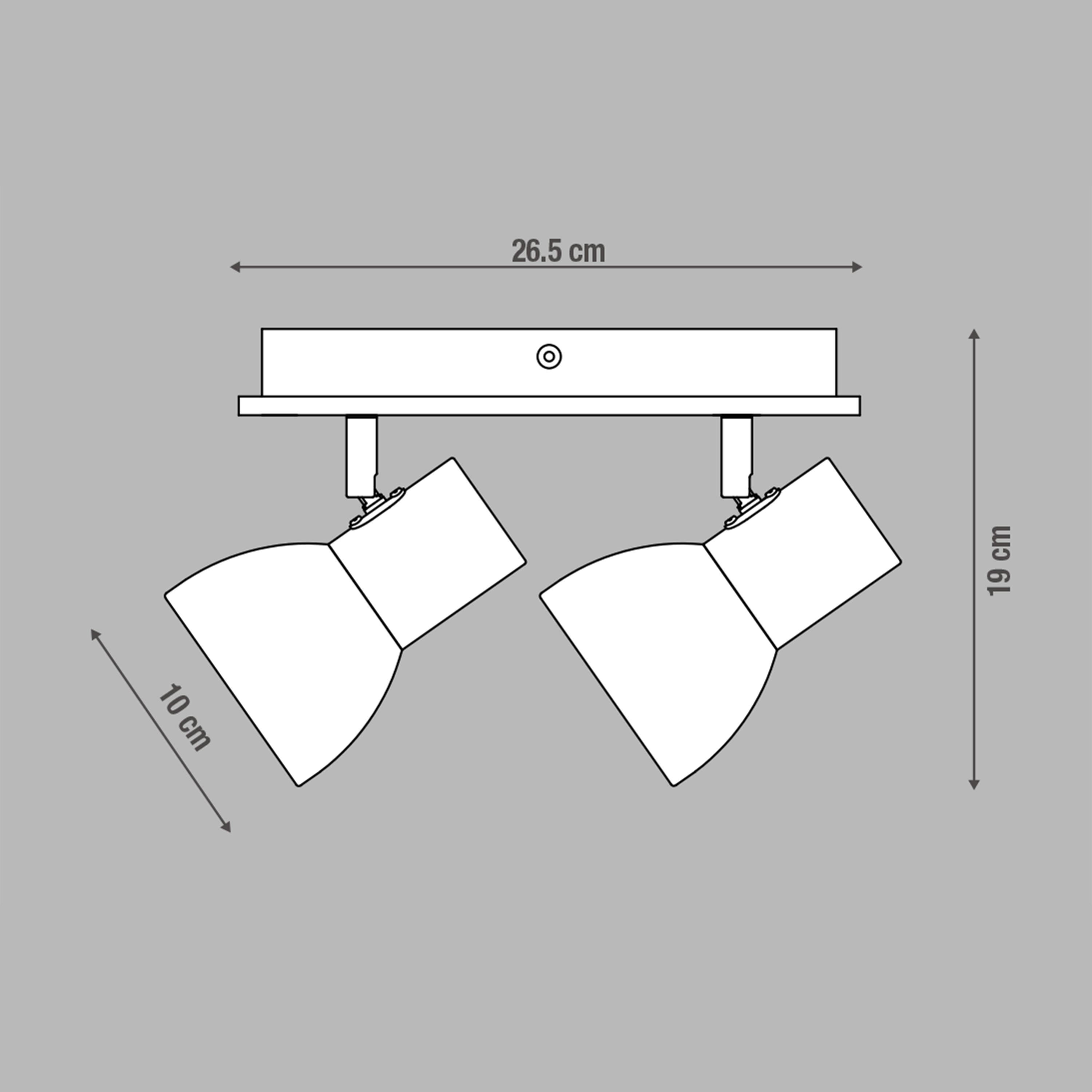 Listwa reflektorowa Venosa drewniany 2 x E14 Inspire - 8