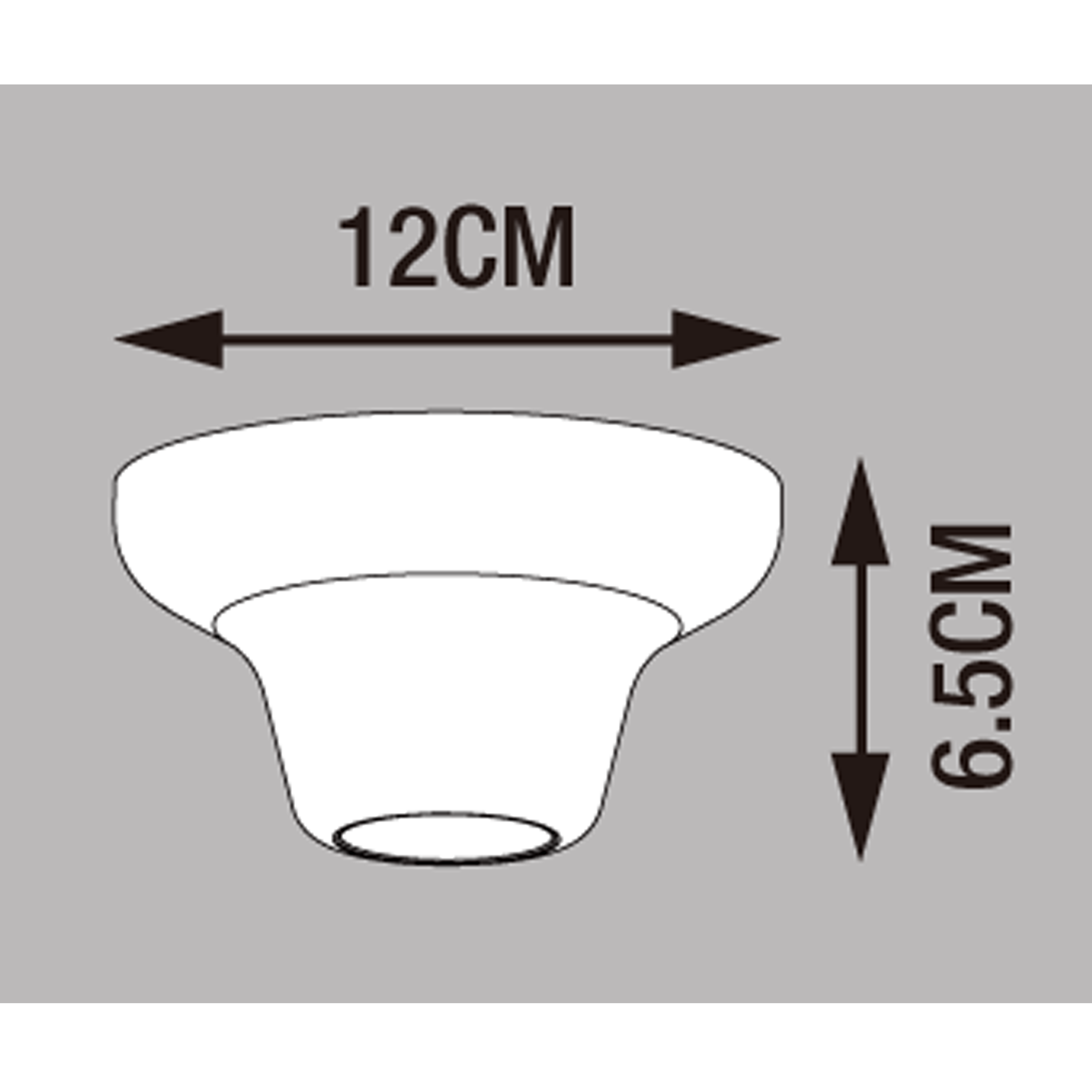 Plafonnier E27, blanc, INSPIRE GOTEO D.12 cm - 4
