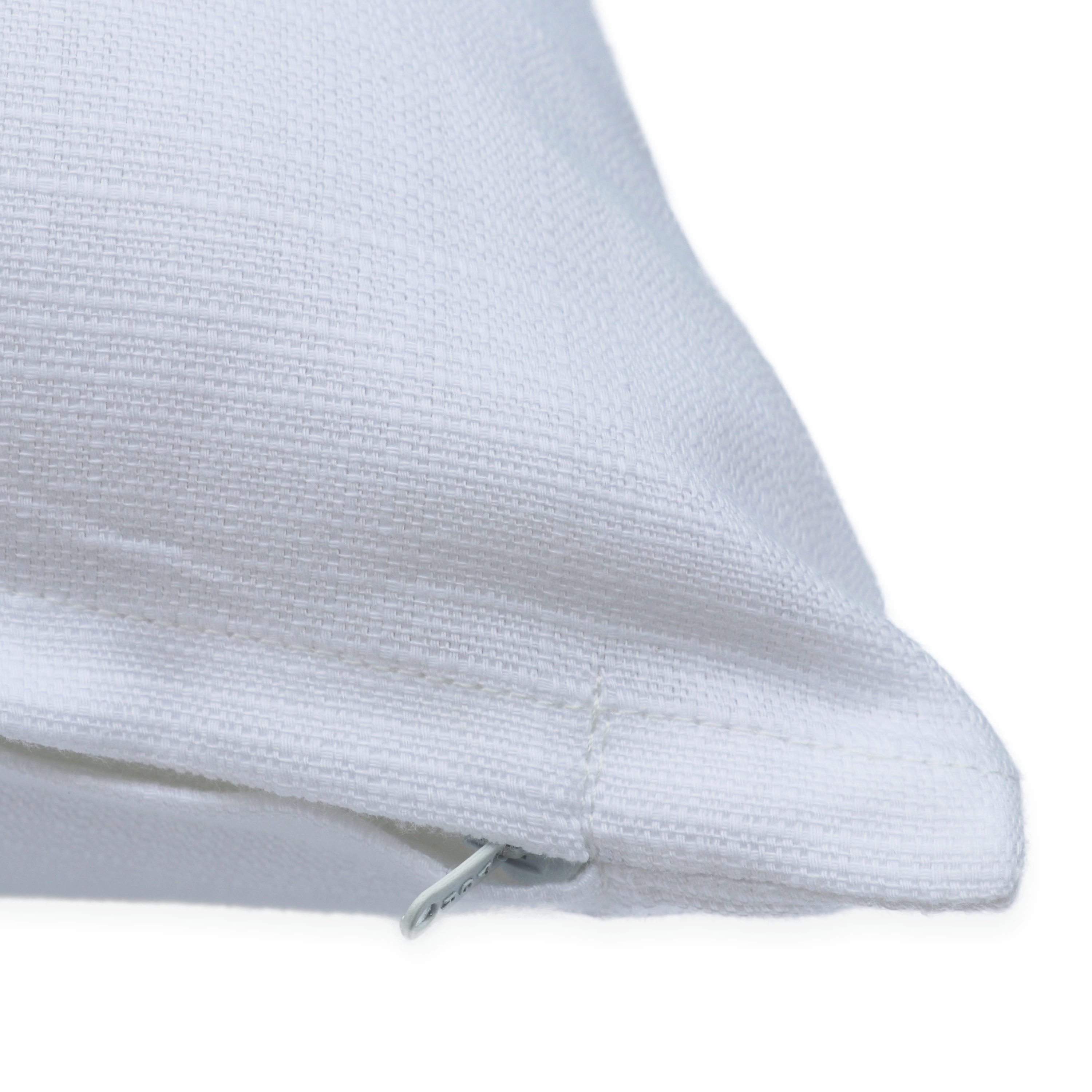 Coussin Leya, 100% coton biologique, blanc l.45 x H.45 cm INSPIRE - 3