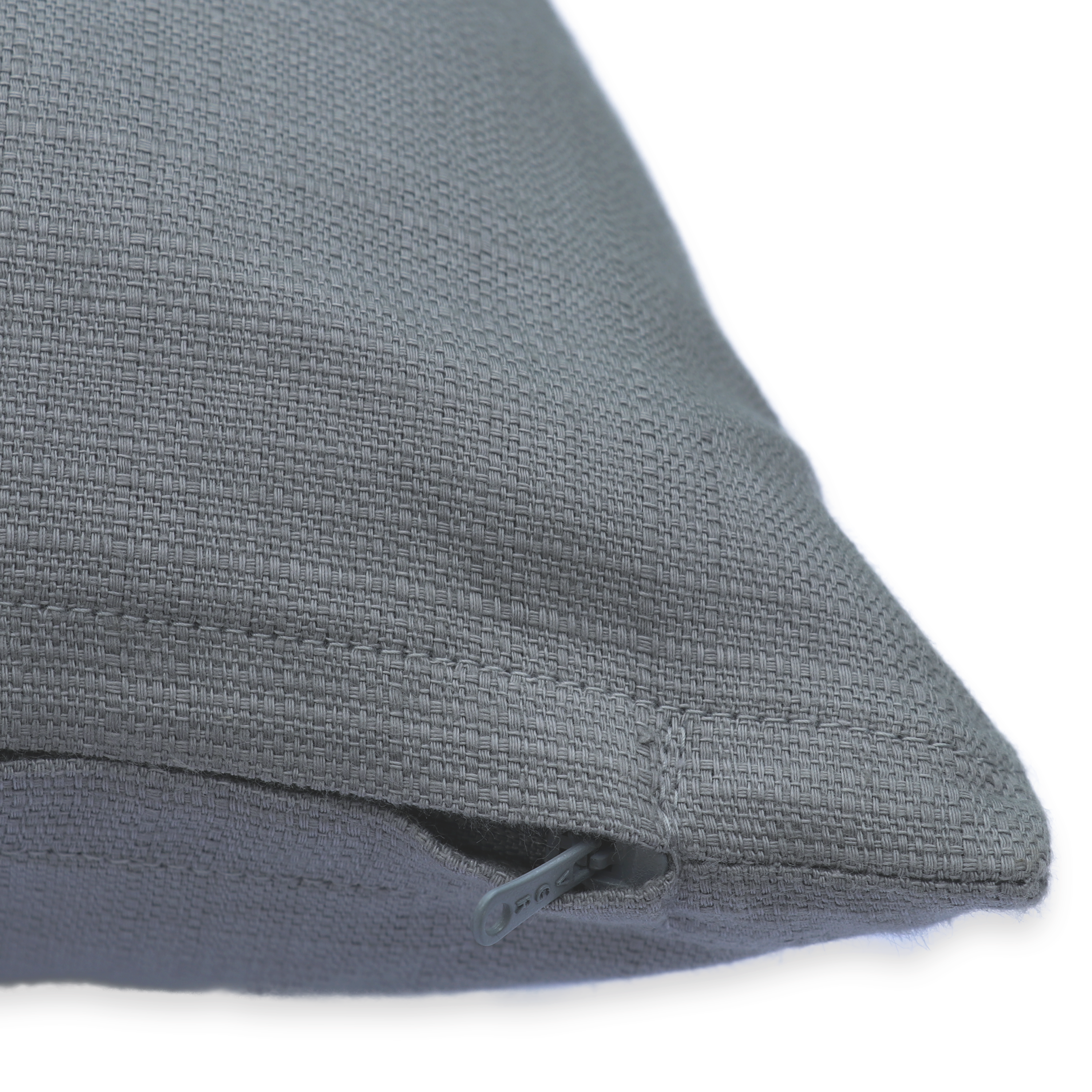 Coussin Leya, 100% coton biologique, gris l.45 x H.45 cm INSPIRE - 3