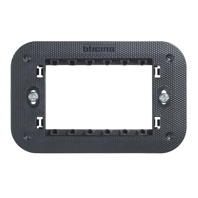 Leroymerlin Supporto per placca Living Now BTICINO nero