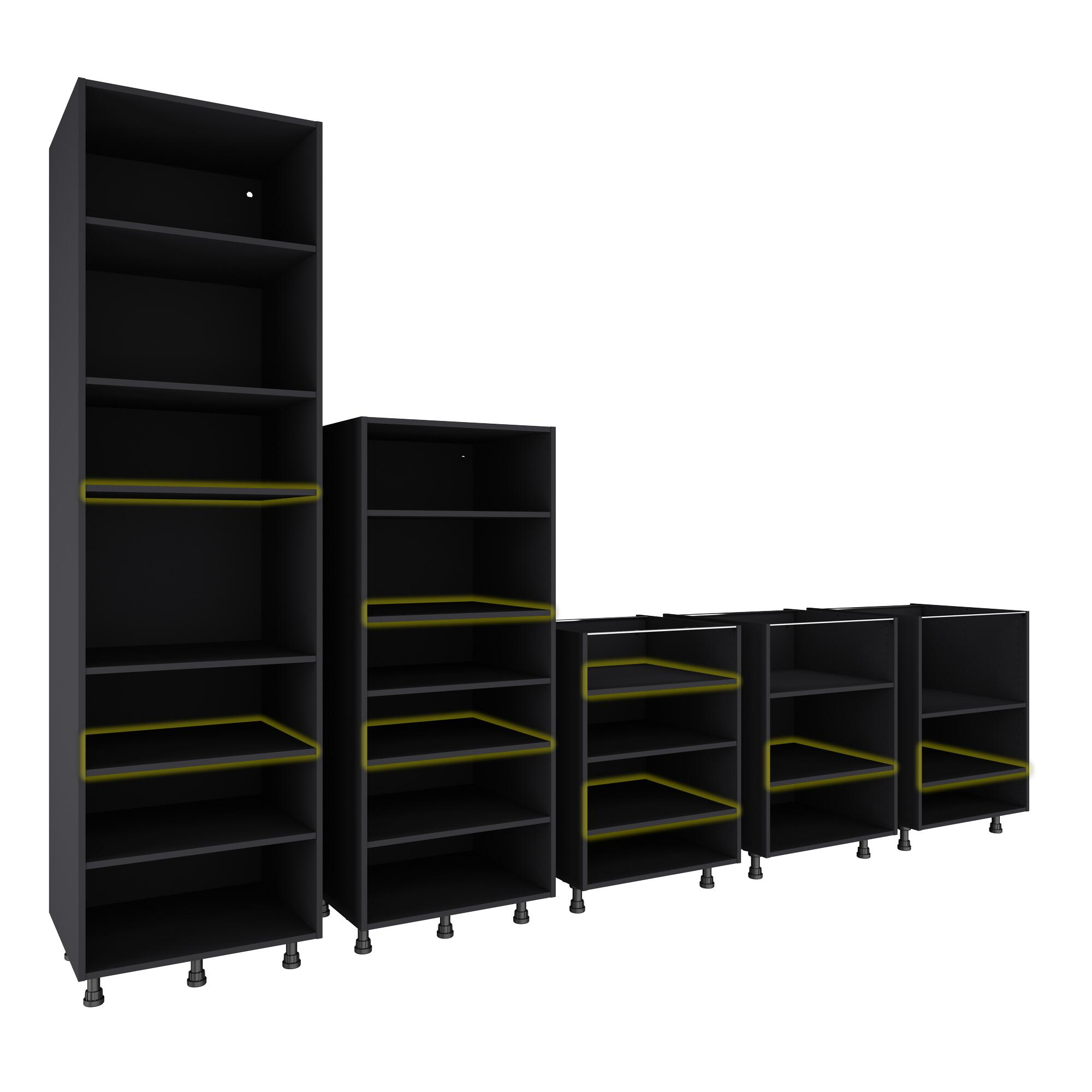 Lot de 2 Etagère pour intérieur de caisson DELINIA ID l.56.7 x P.51.5 cm - 3