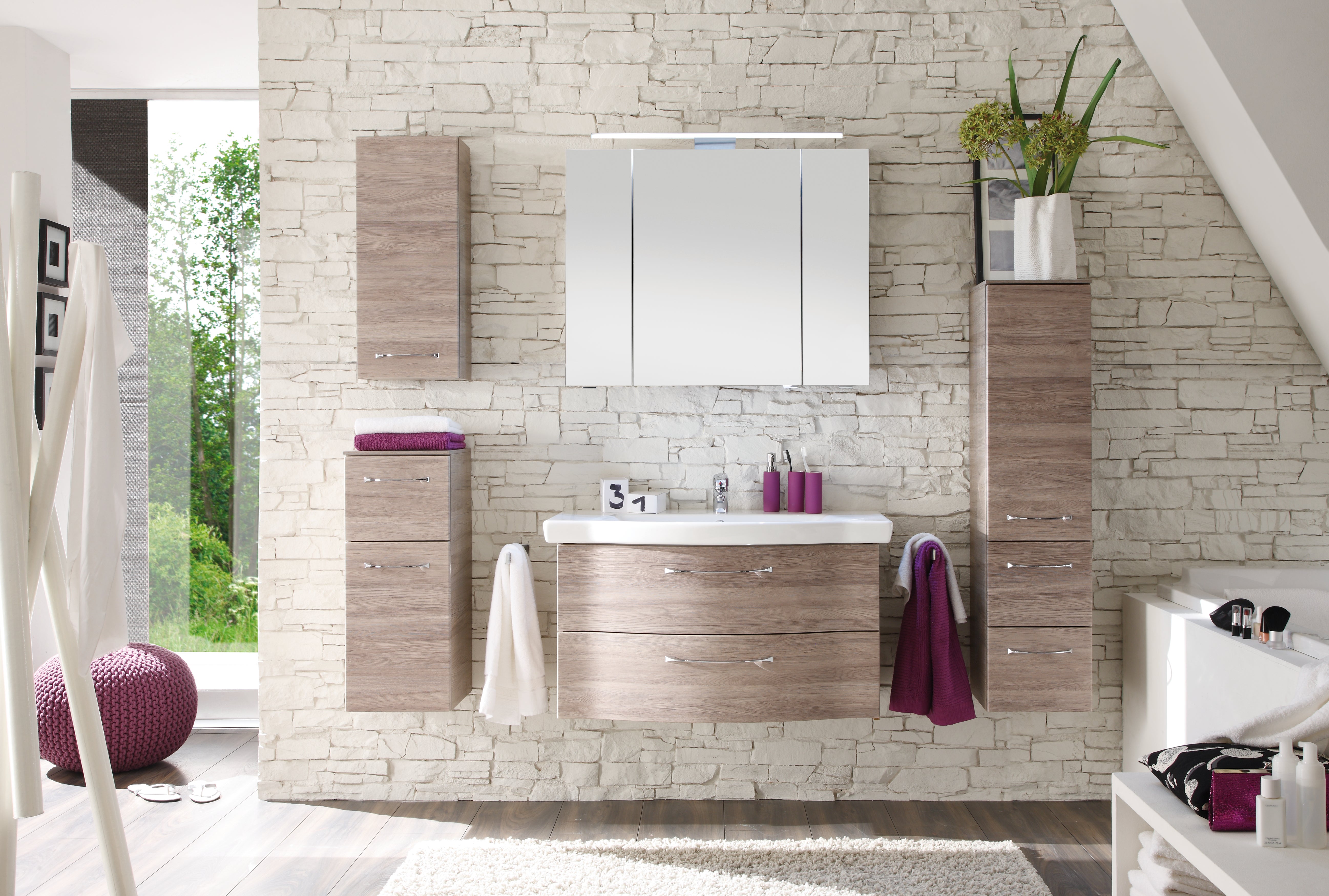 Mobile da bagno sospeso sotto lavabo L 90 x H 49 x P 48 cm bianco, 2 cassetti PELIPAL Solitaire - 3