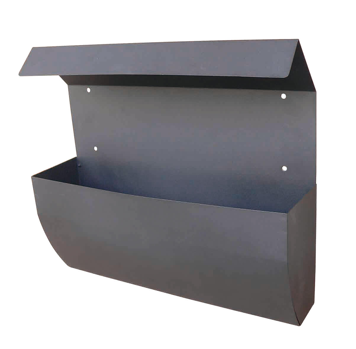 Cassetta postale STANDERS  3-ALU-N2 formato a4 in alluminio nero opaco L 25.8 x P 11 x H 38 cm - 3