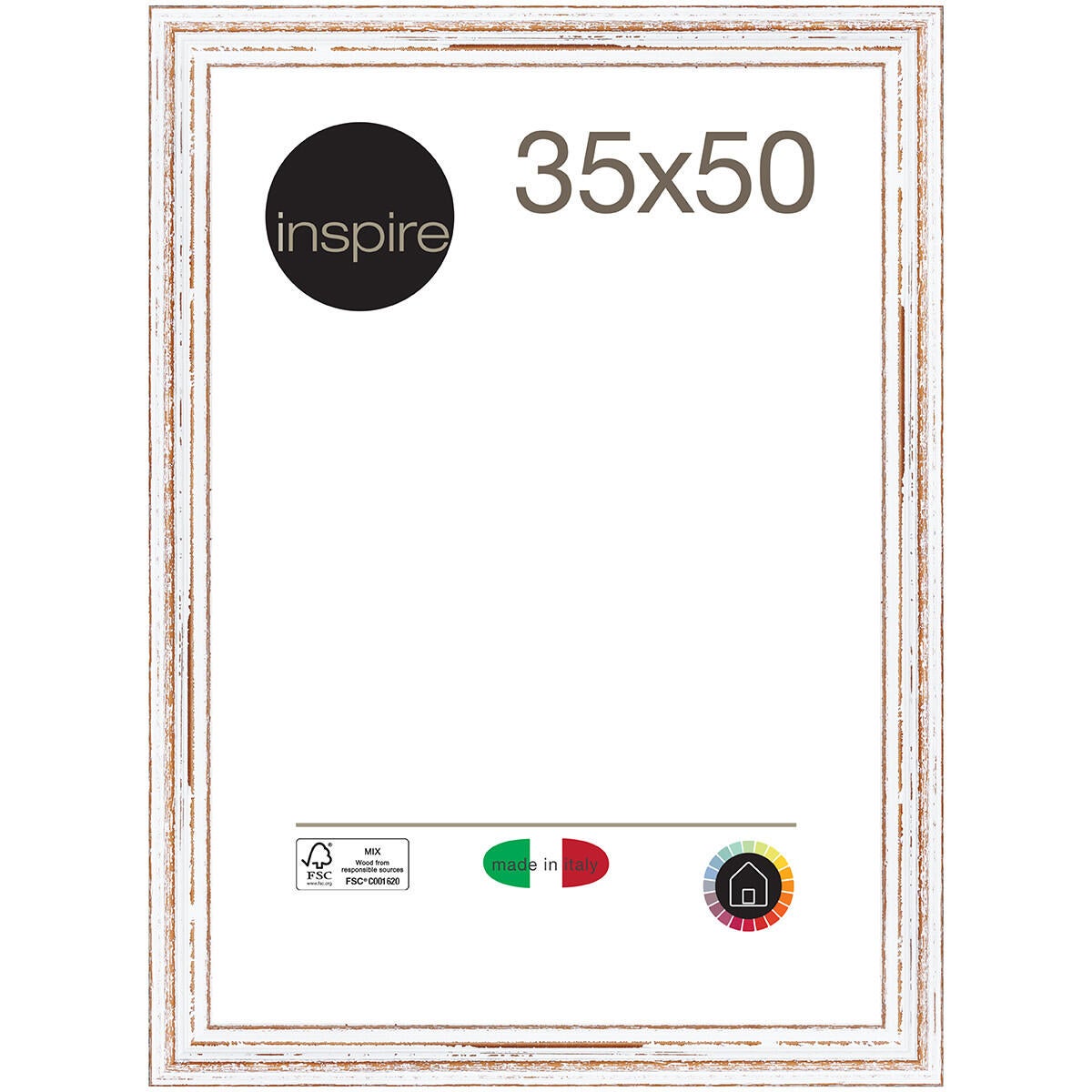 Bildershop-24 Cornice Per Oggetti VARIANTO35 60x80 Cm Bianca – Con Passepartout E Staffa Per Maglie - 2