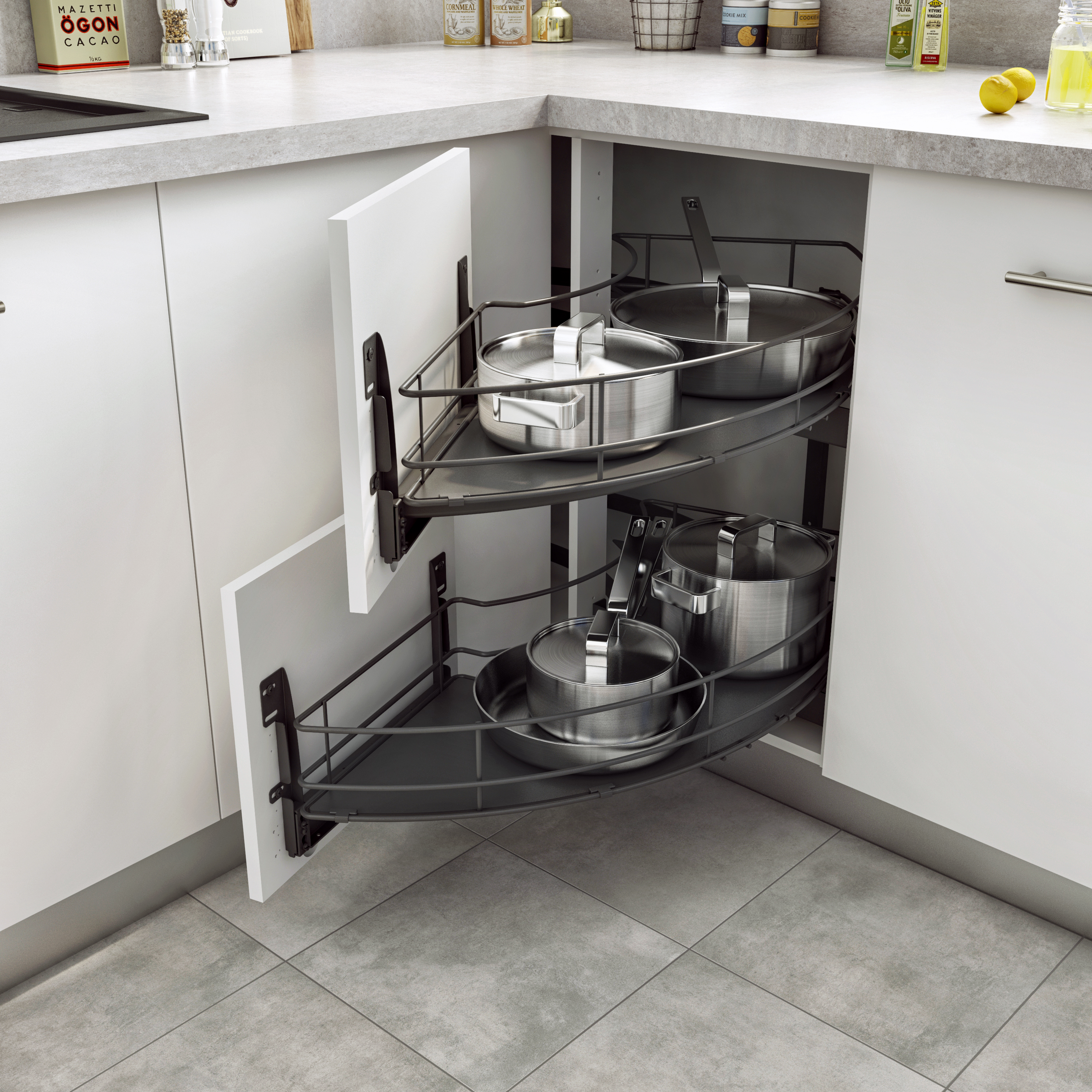 Accesorio extraíble rincón 2 cestas DELINIA ID 56x106x76.9 cm - 10