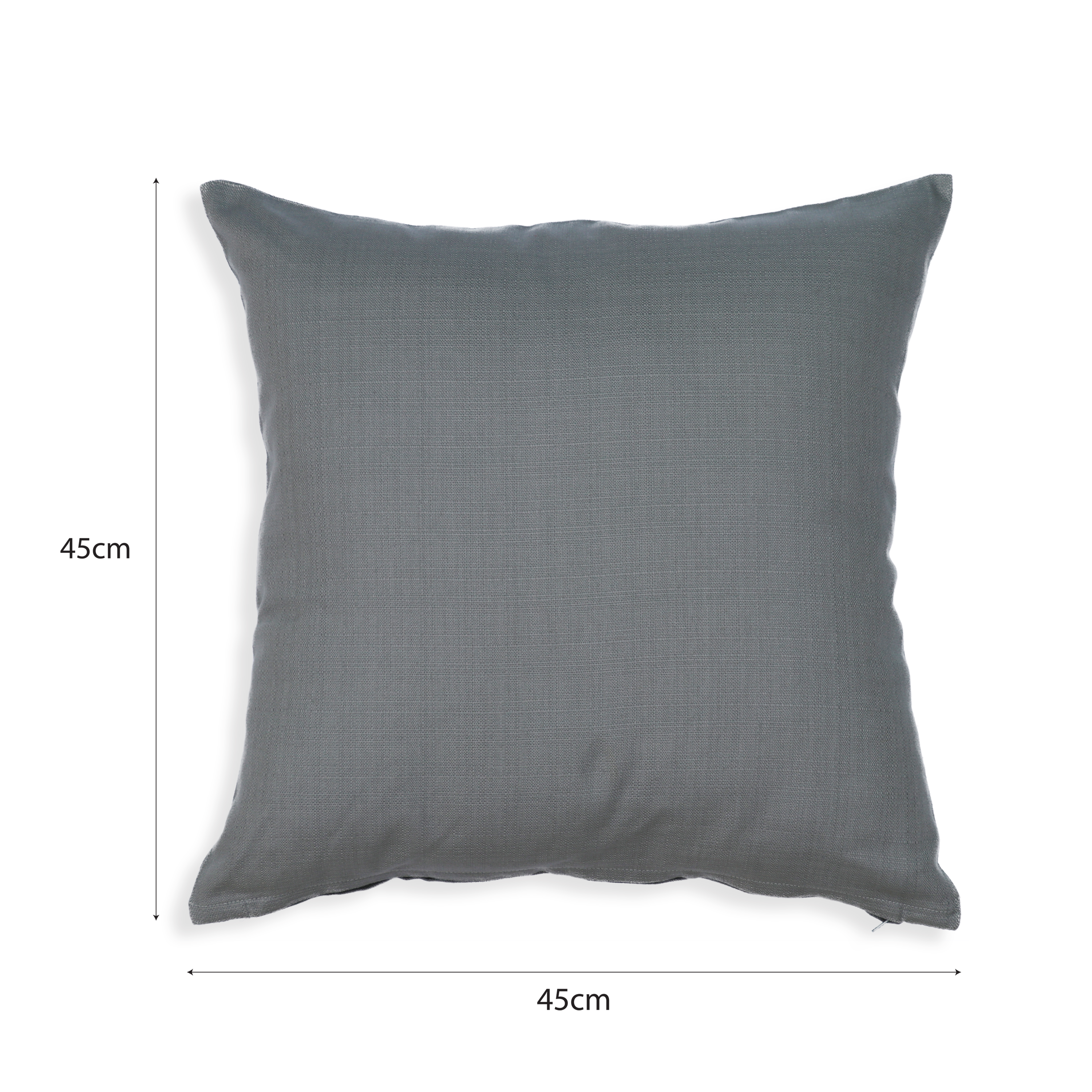 Coussin Leya, 100% coton biologique, gris l.45 x H.45 cm INSPIRE - 2