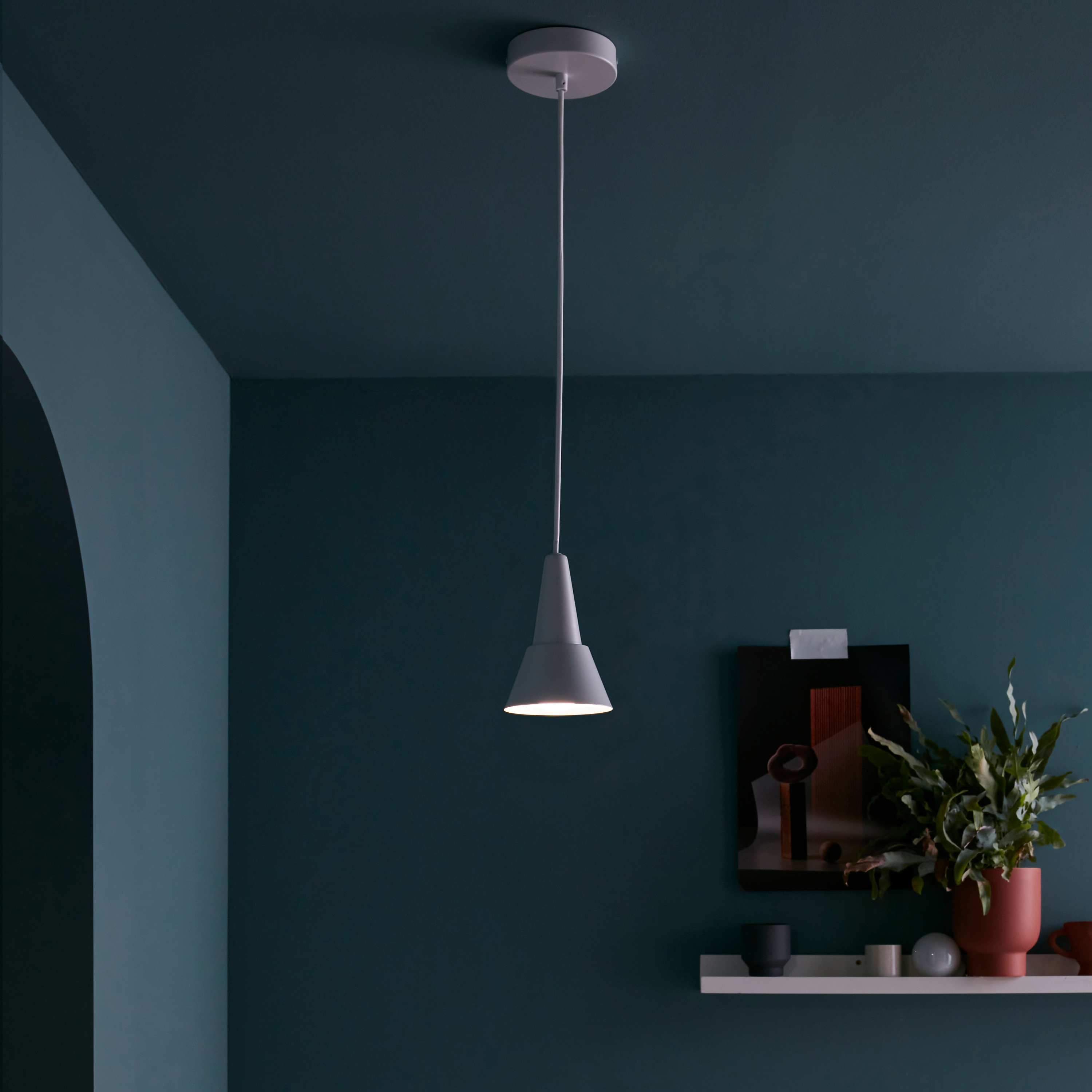 Lampa wisząca Mazugi biała E27 Inspire - 5